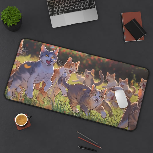 Cat Party Desk Mat | Neoprene | Anti-Slip | 3 Sizes