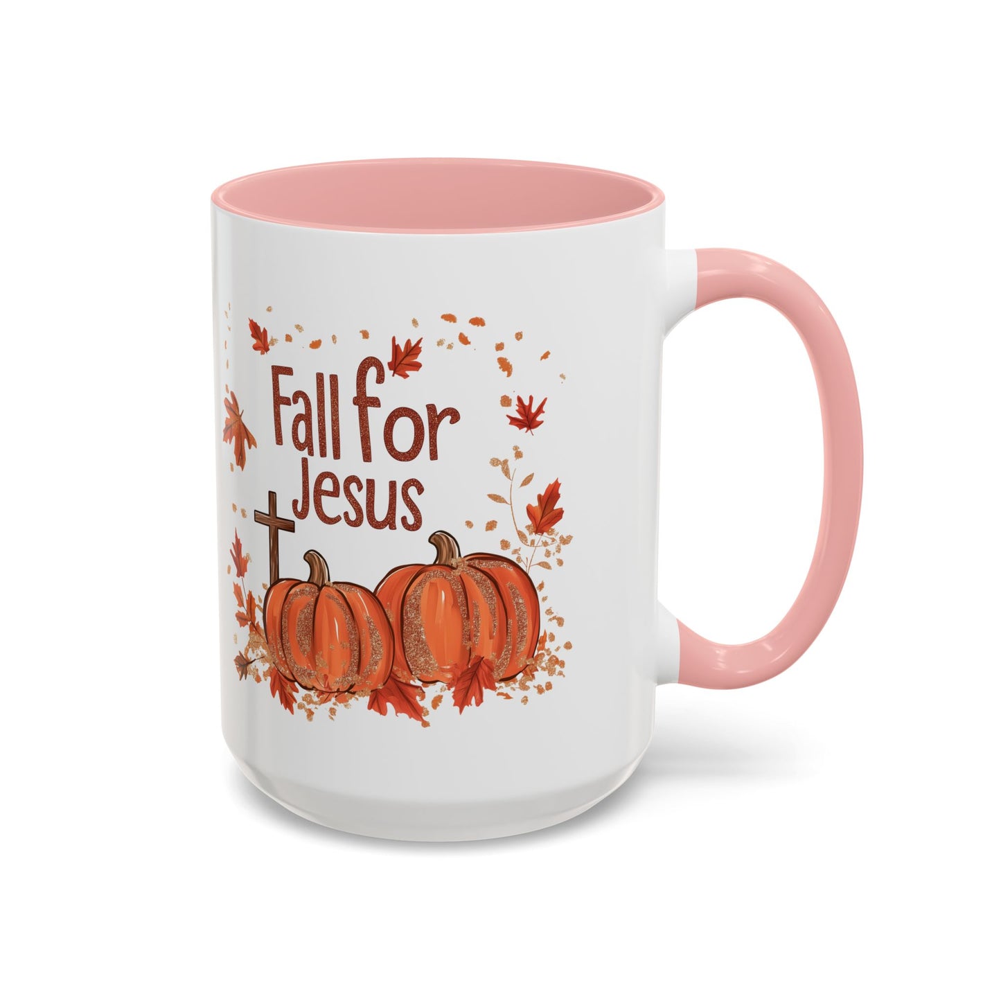 Fall for Jesus Ceramic Mug - Faith-Inspired Autumn Pumpkin Design - Perfect for Fall and Spiritual Reflection