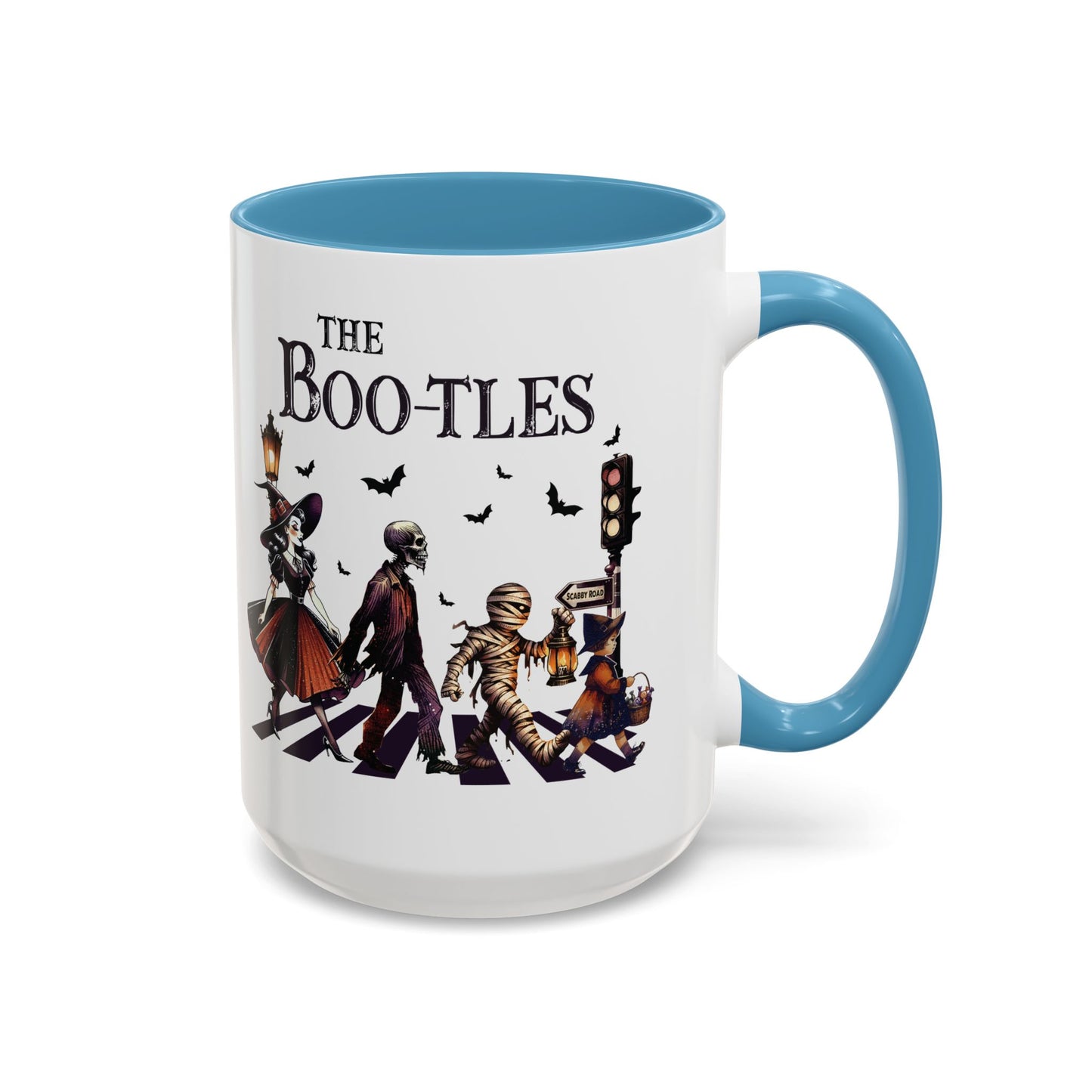 The BOO-tles Halloween Mug | 11oz and 15oz Ceramic Coffee Cup | Funny Halloween Music Design