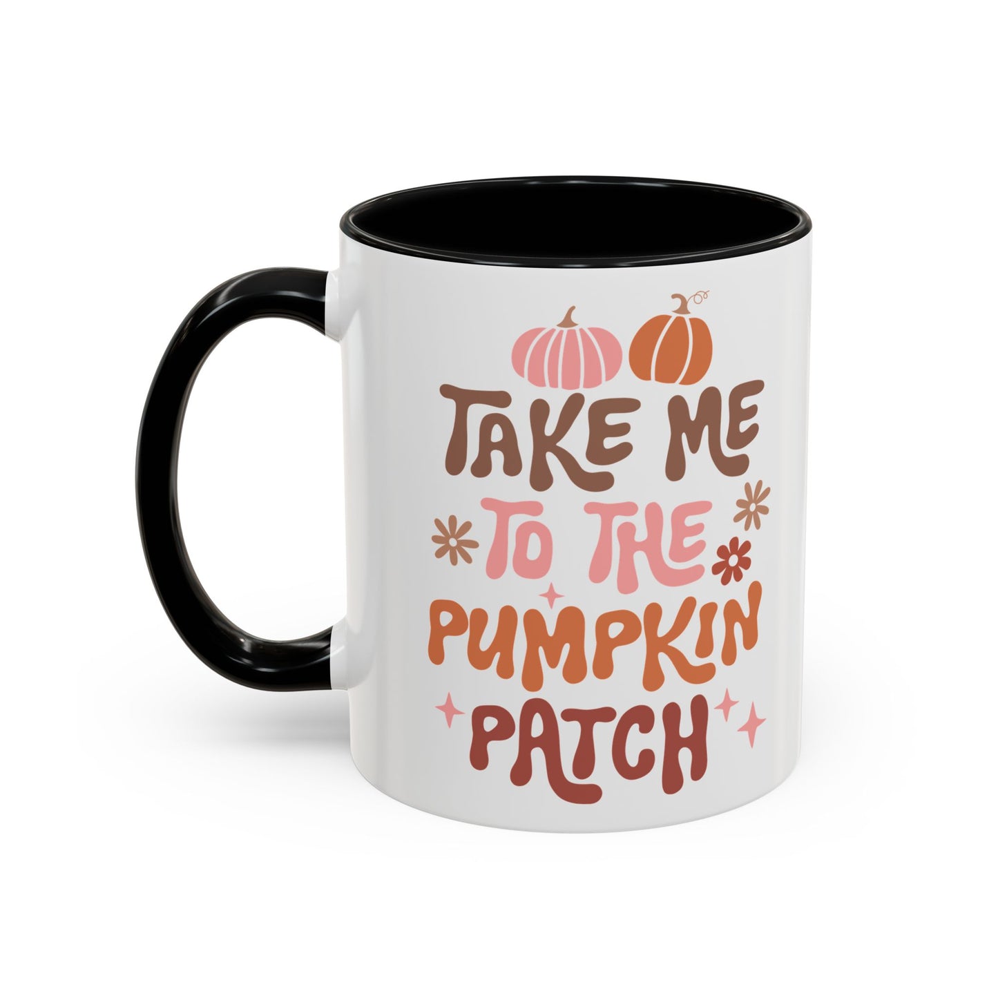 Take Me to the Pumpkin Patch Fall Mug | 11oz and 15oz Ceramic Coffee Cup | Retro Autumn Design