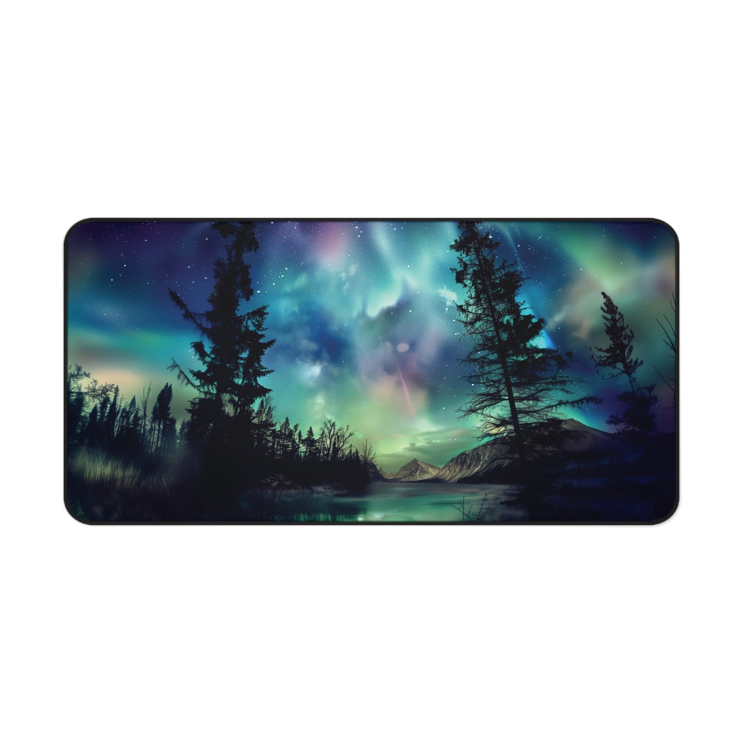 Northern Lights Desk Mat | Gaming Mouse Pad | Neoprene | Anti-Slip | 3 Sizes Available