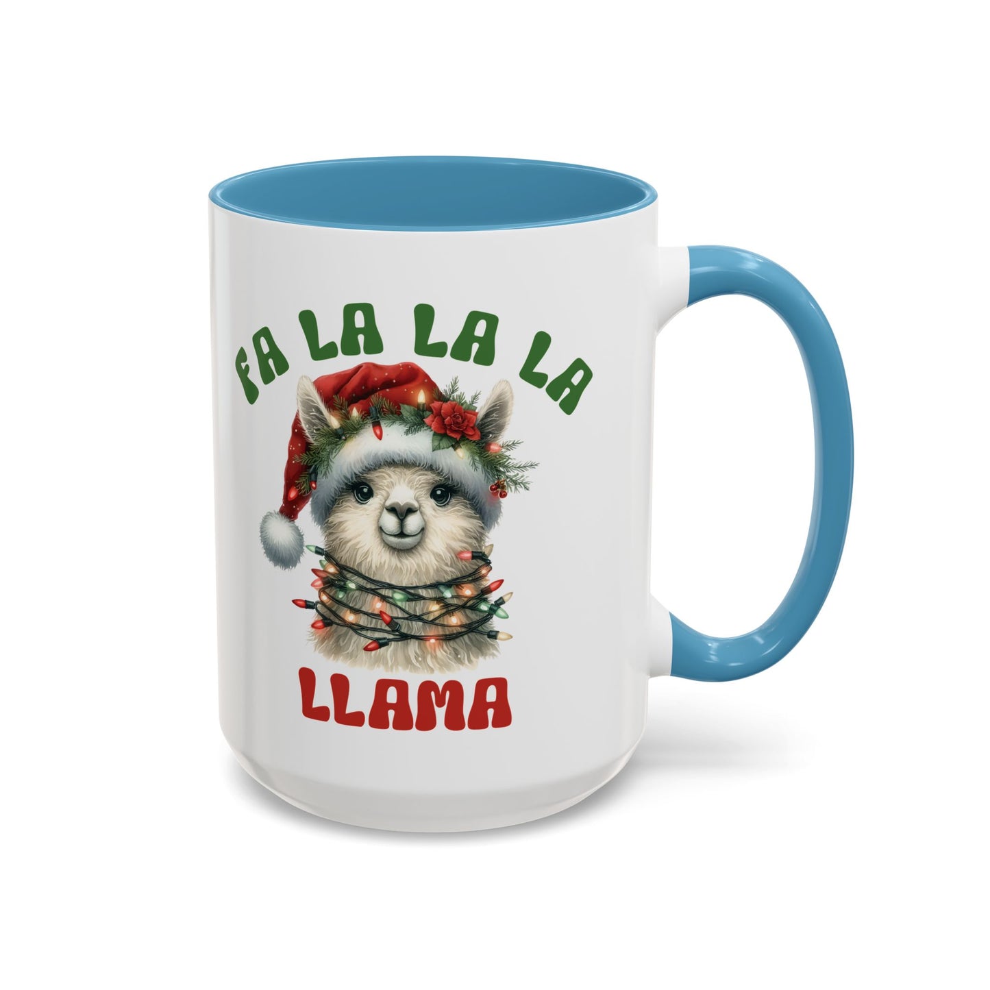 Fa La La La Llama Mug - Adorable Christmas Llama Design - Perfect for Holiday Fun