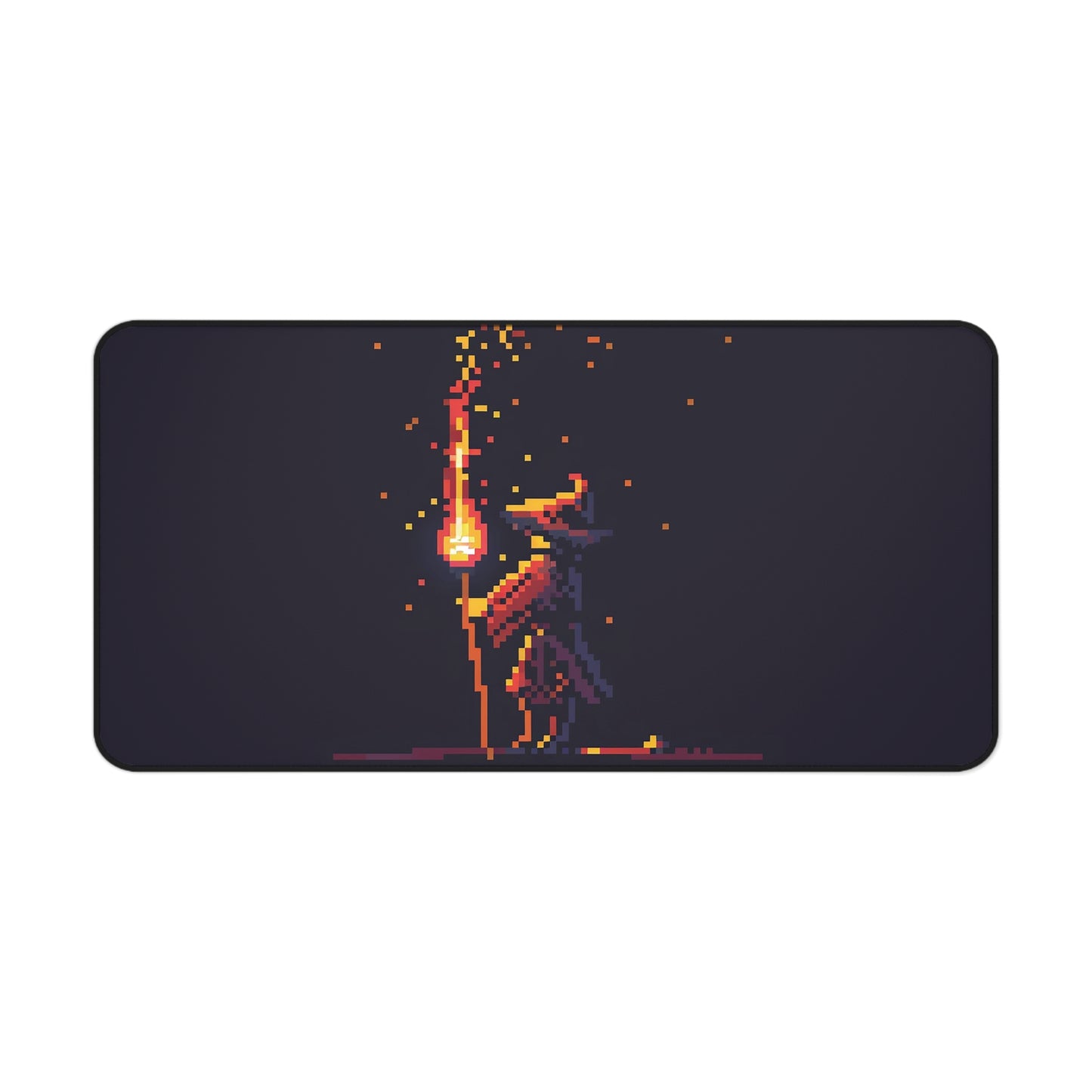 Pixel Art Wizard Desk Mat | Gaming Mouse Pad | Neoprene | Anti-Slip | 3 Sizes Available