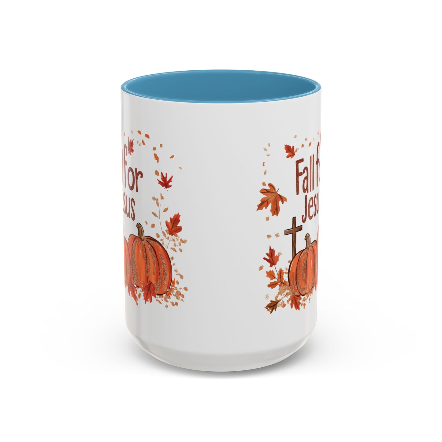 Fall for Jesus Ceramic Mug - Faith-Inspired Autumn Pumpkin Design - Perfect for Fall and Spiritual Reflection