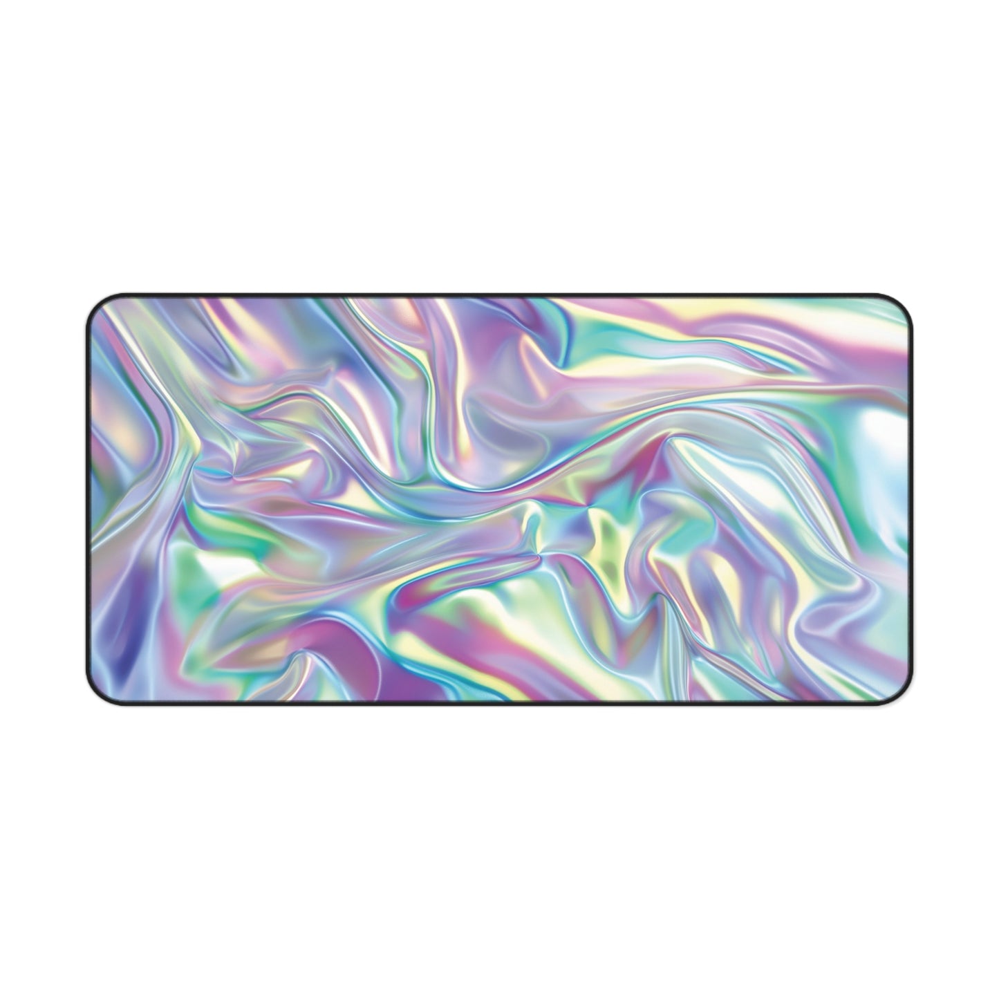 Iridescent Satin Look Desk Mat | Neoprene | Anti-Slip | 3 Sizes