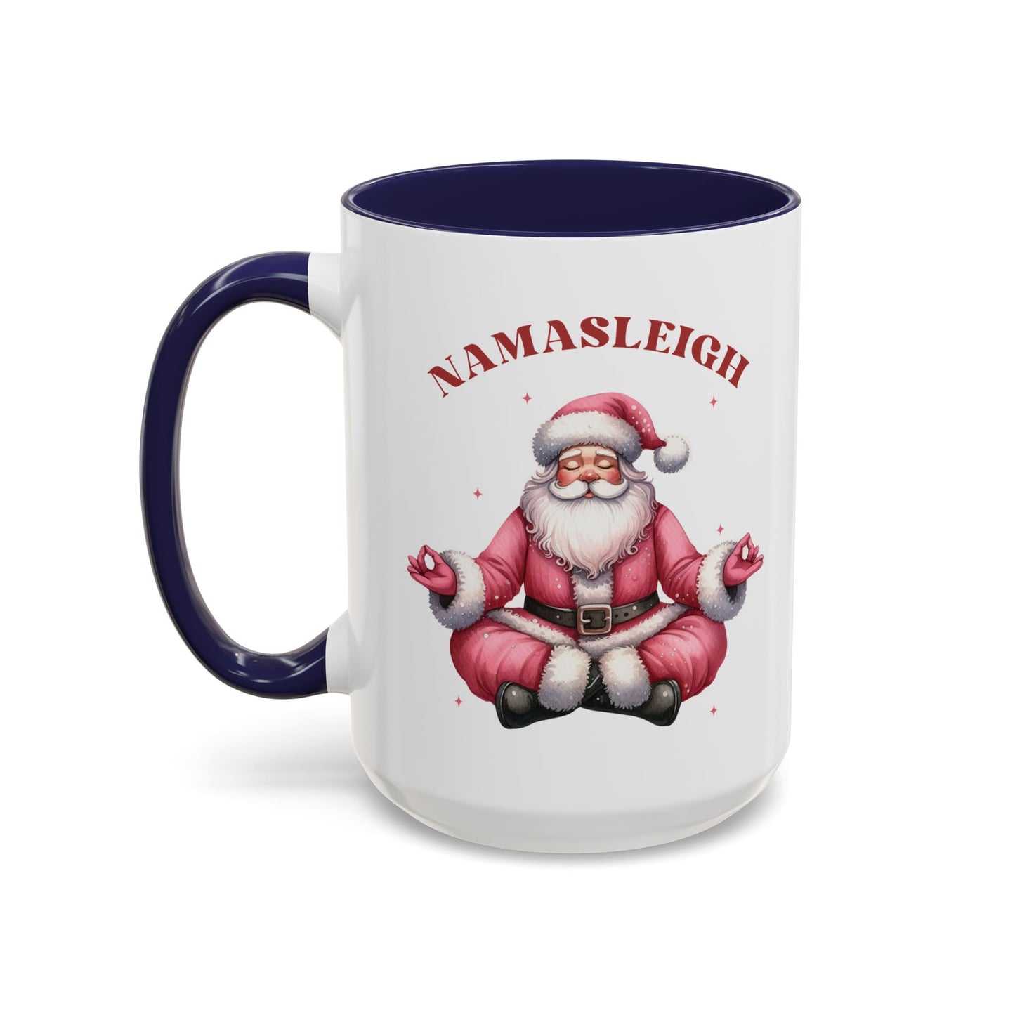 Namasleigh Santa Mug | Yoga Christmas Mug | Funny Holiday Coffee Cup