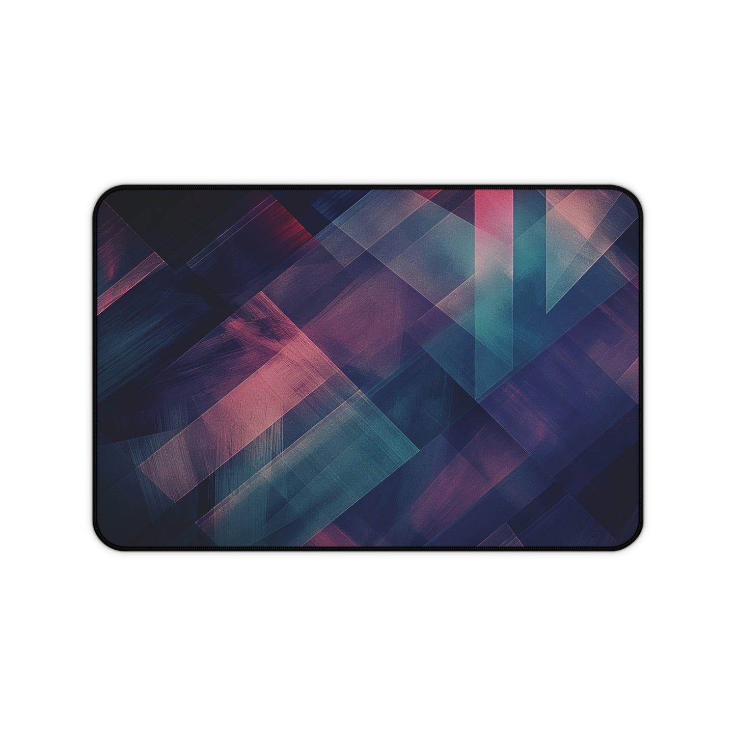 Geometric Abstract Desk Mat | Modern Neoprene Mouse Pad | Anti-Slip Office Desk Mat | 3 Sizes Available