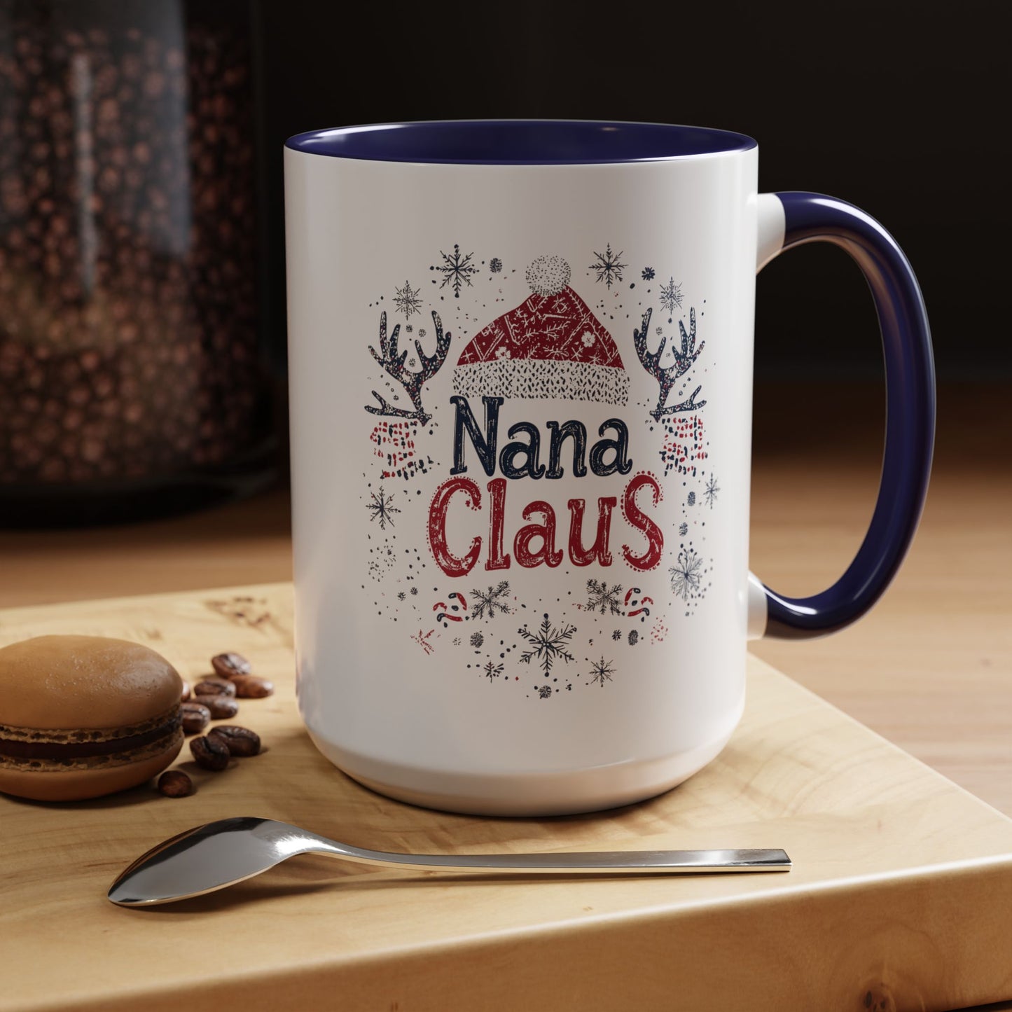 Nana Claus Ceramic Mug - Fun and Festive Christmas Design - Perfect for Grandmas Who Love the Holidays