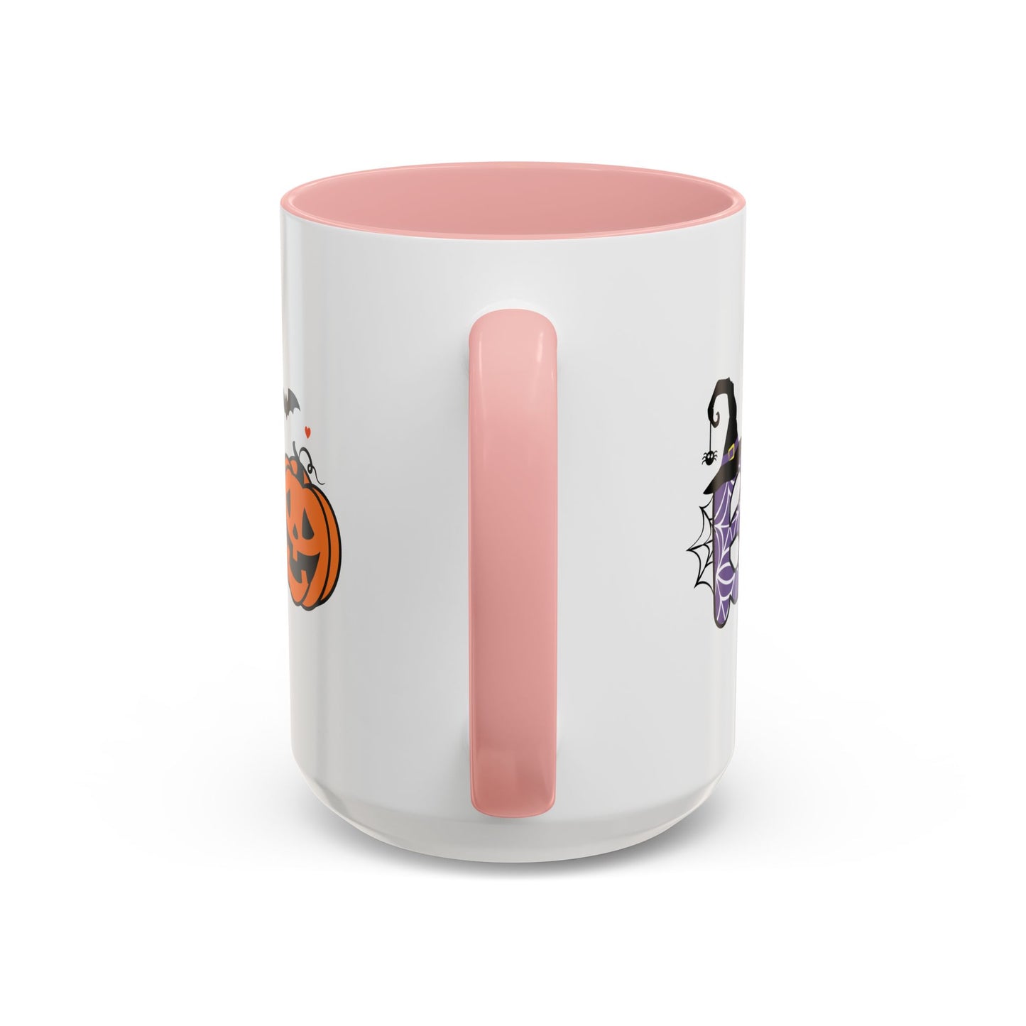 Cute Boo Halloween Mug | 11oz and 15oz Ceramic Coffee Cup | Adorable Ghost, Pumpkin and Witch Hat Design