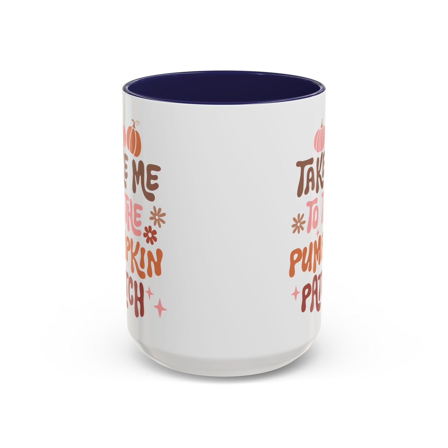 Take Me to the Pumpkin Patch Fall Mug | 11oz and 15oz Ceramic Coffee Cup | Retro Autumn Design