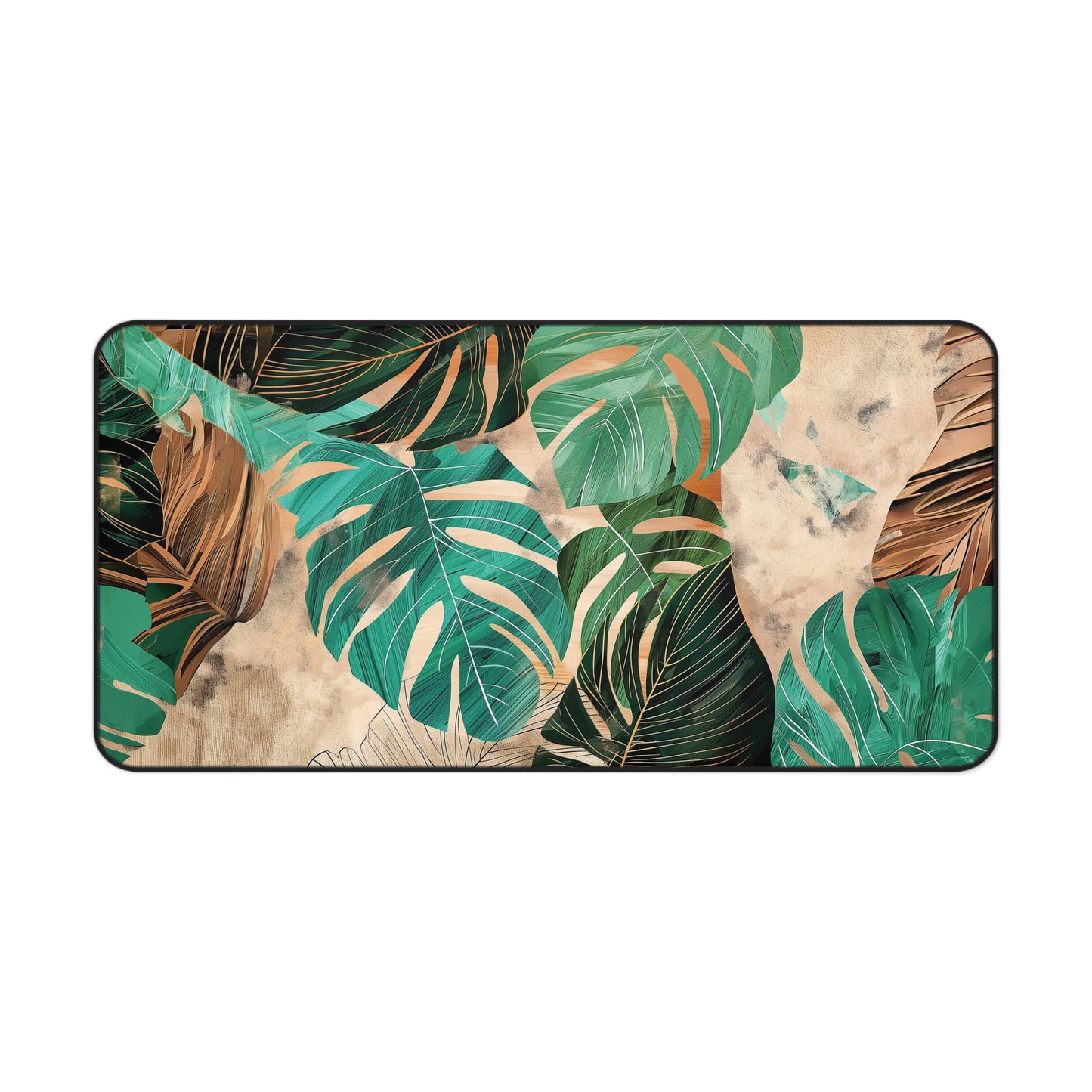 Tropical Leaf Art Mousepad, Gaming Mousepad, Large Mousepad, Keyboard Mouse Mat, Desk Pad for Work Game Home XL 3 Sizes