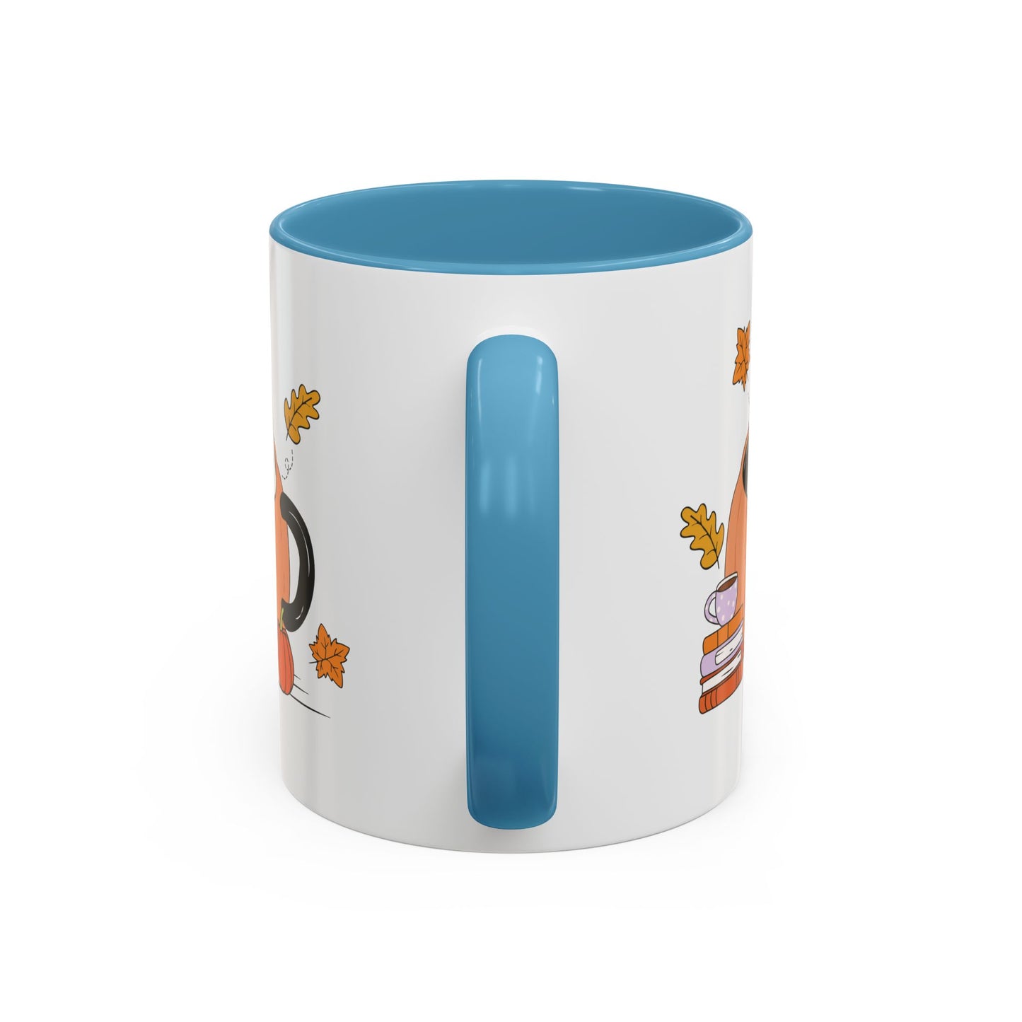 Cozy Ghost in Pumpkin Mug | 11oz and 15oz Ceramic Coffee Cup | Cute Autumn & Halloween Design