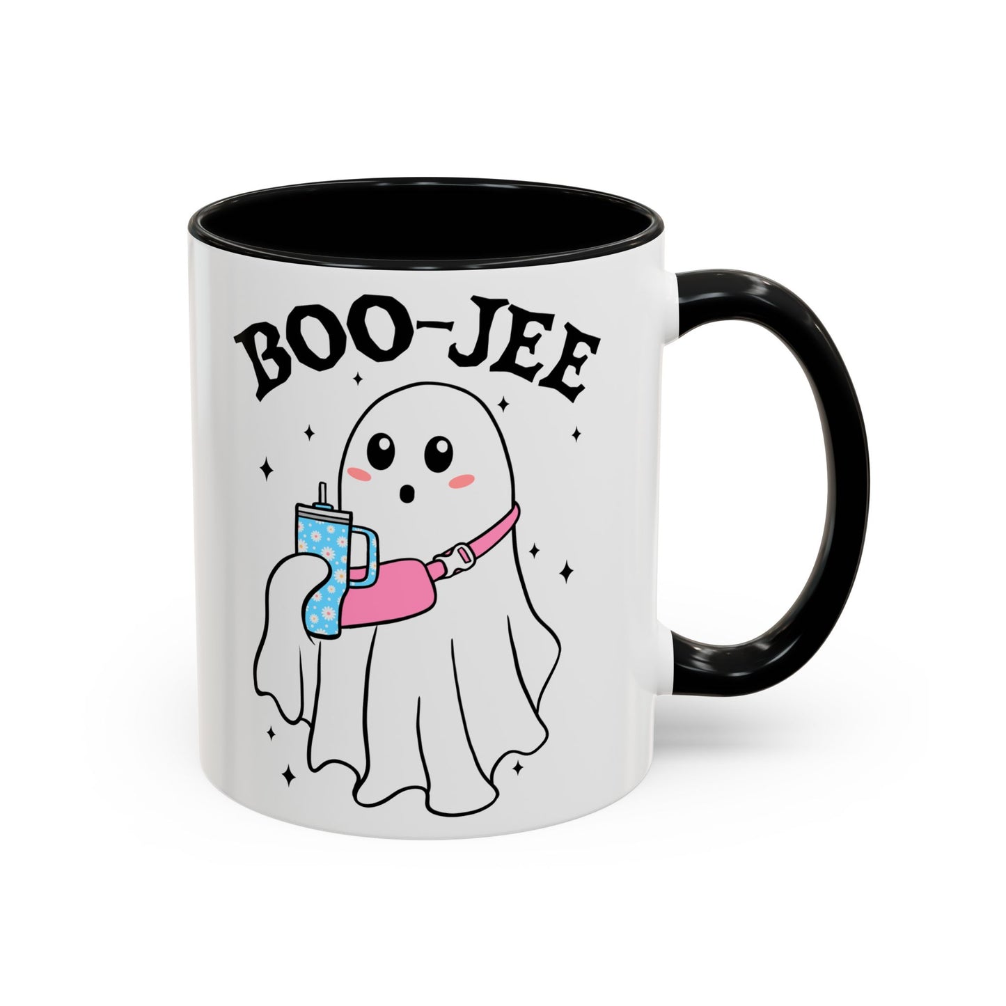 Boo-Jee Halloween Ghost Mug | 11oz and 15oz Ceramic Coffee Cup | Cute and Stylish Design