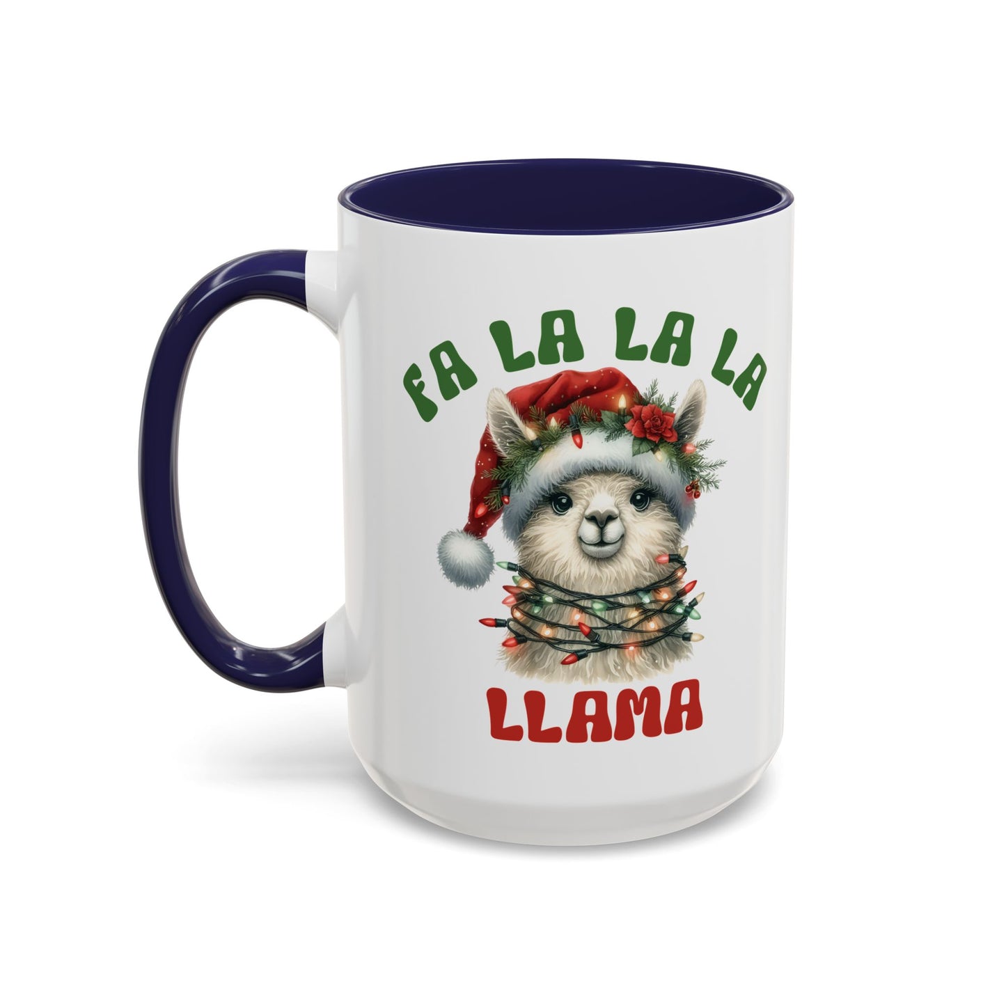 Fa La La La Llama Mug - Adorable Christmas Llama Design - Perfect for Holiday Fun