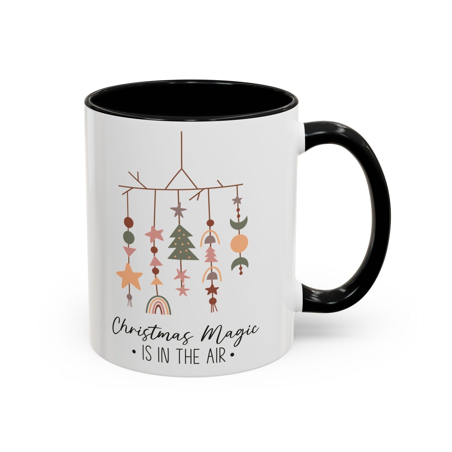 Christmas Magic Is in the Air Mug | Minimalist Christmas Decor Design | Holiday Coffee Mug | Festive Drinkware