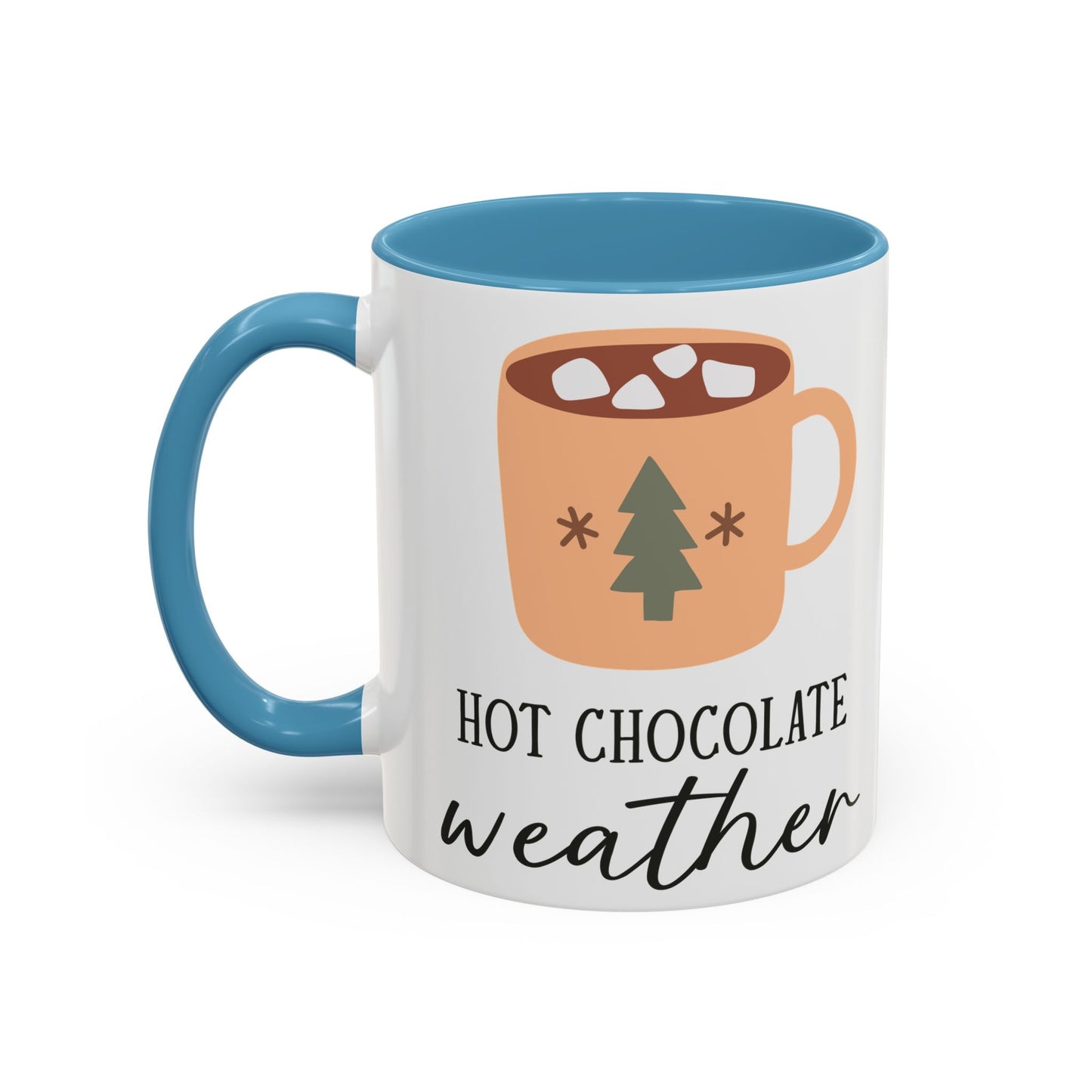 Hot Chocolate Weather Mug | Cozy Winter Drinkware | Minimalist Holiday Mug | Christmas Coffee Mug