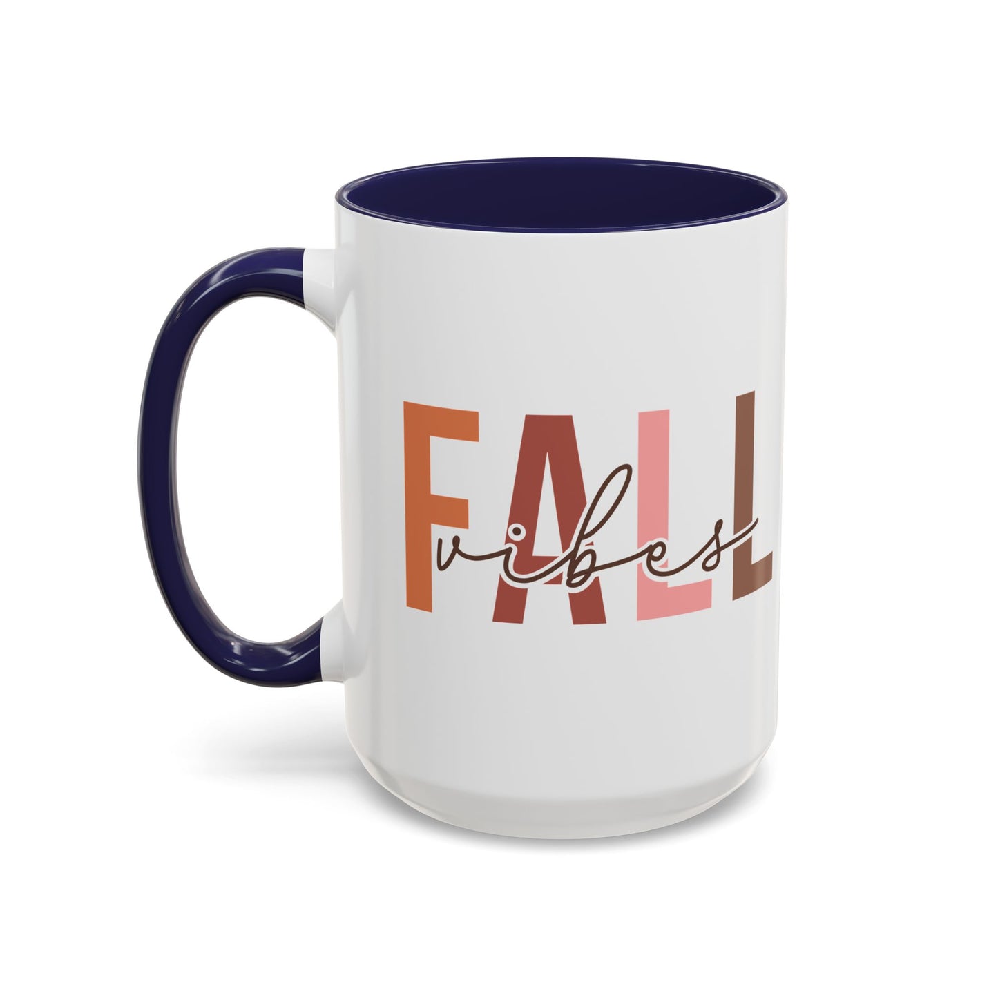 Fall Vibes Minimalist Autumn Mug | 11oz and 15oz Ceramic Coffee Cup | Modern Fall Design