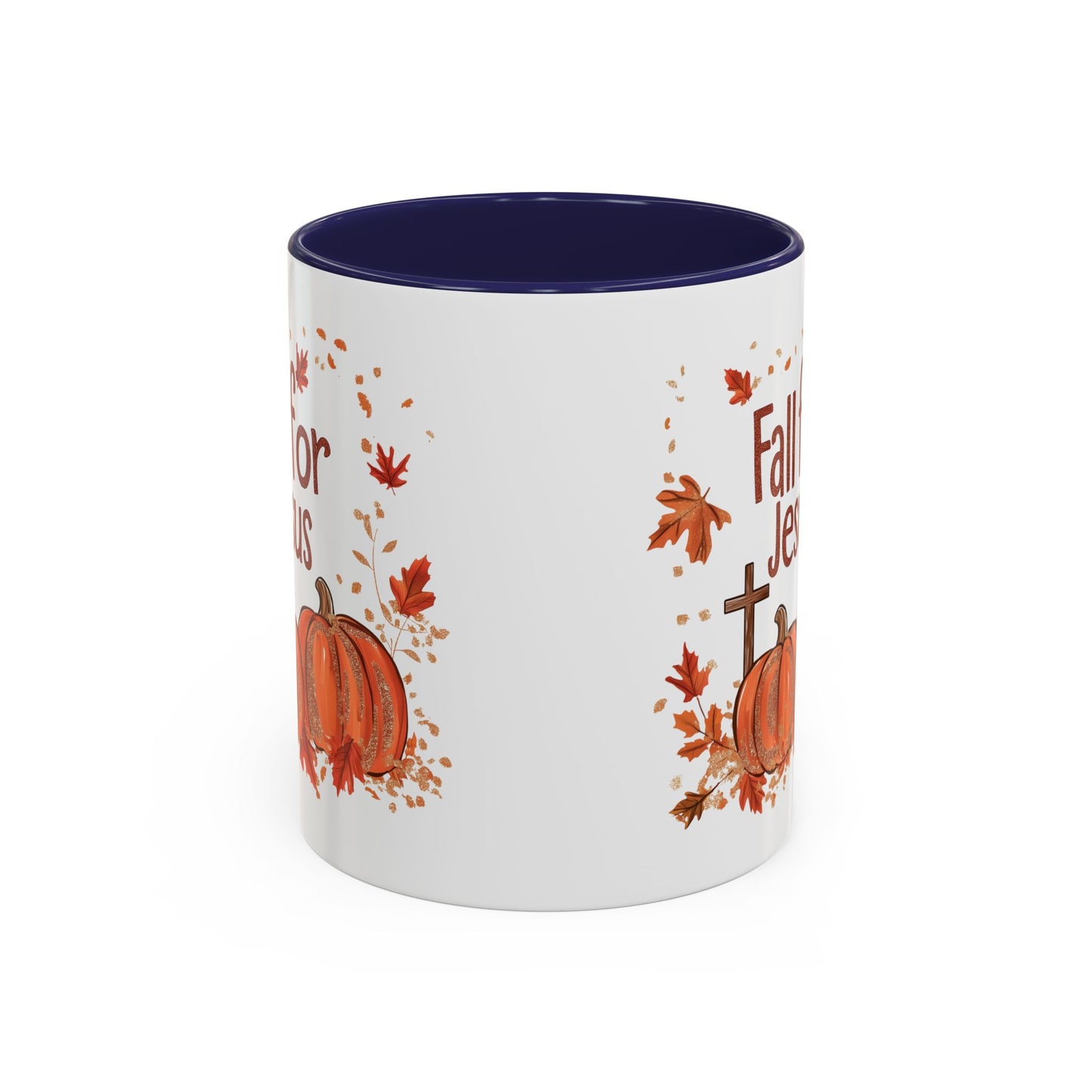 Fall for Jesus Ceramic Mug - Faith-Inspired Autumn Pumpkin Design - Perfect for Fall and Spiritual Reflection