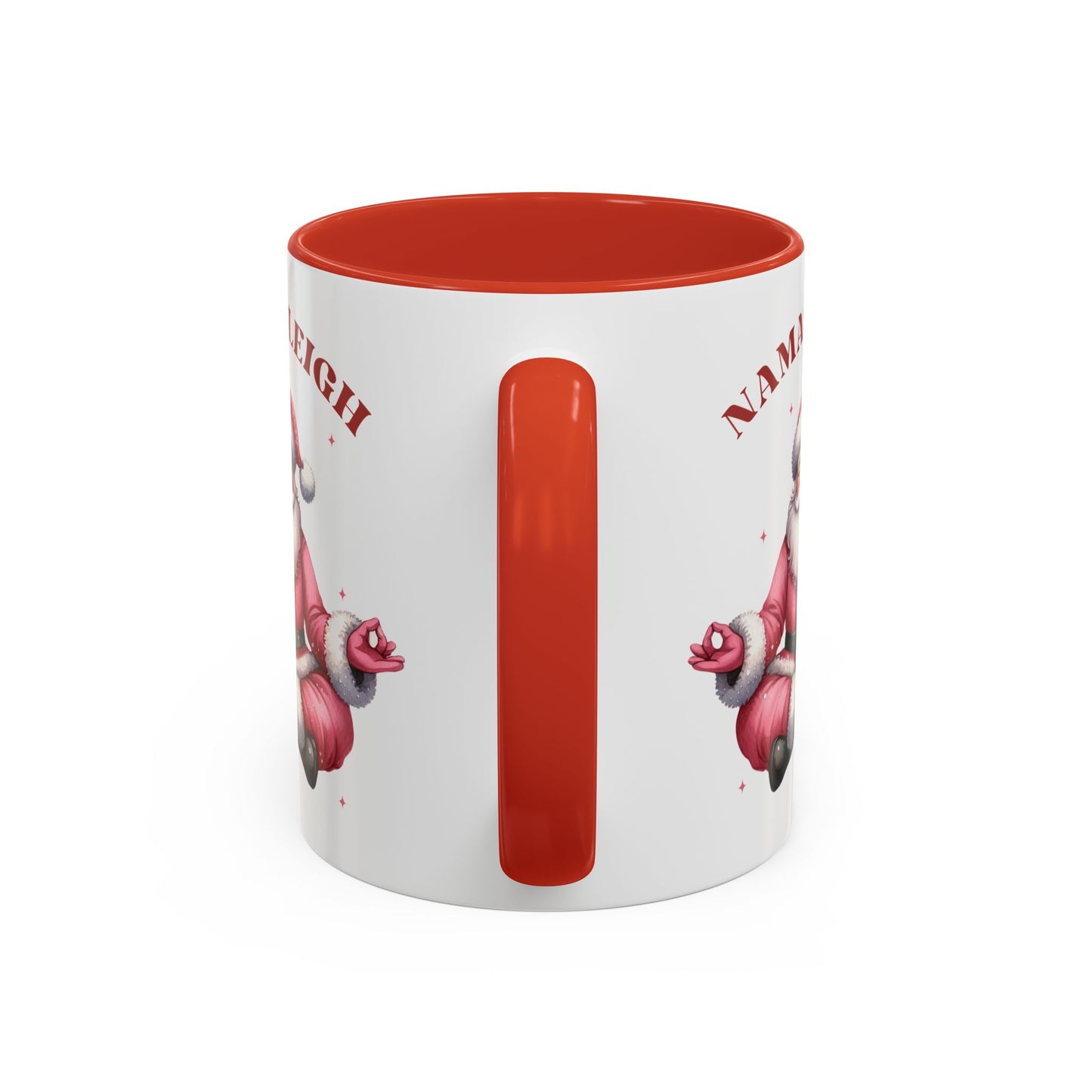 Namasleigh Santa Mug | Yoga Christmas Mug | Funny Holiday Coffee Cup