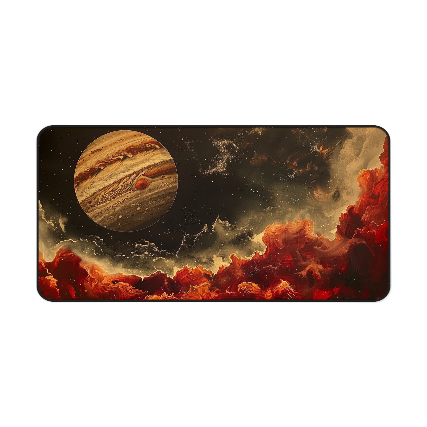 Jupiter Planet Computer Desk Mat | Cosmic Mouse Pad | Anti-Slip Neoprene Desk Mat for Home Office | 3 Sizes Available