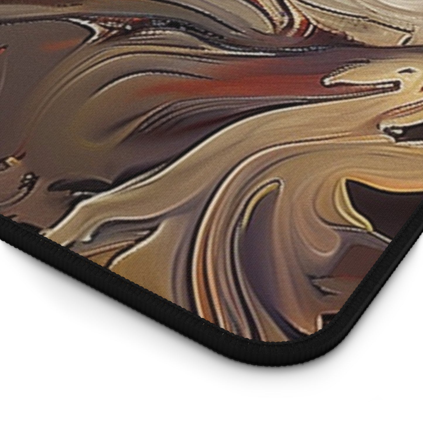 Abstract Flames Desk Mat | Gaming Mouse Pad | Neoprene | Anti-Slip | 3 Sizes Available