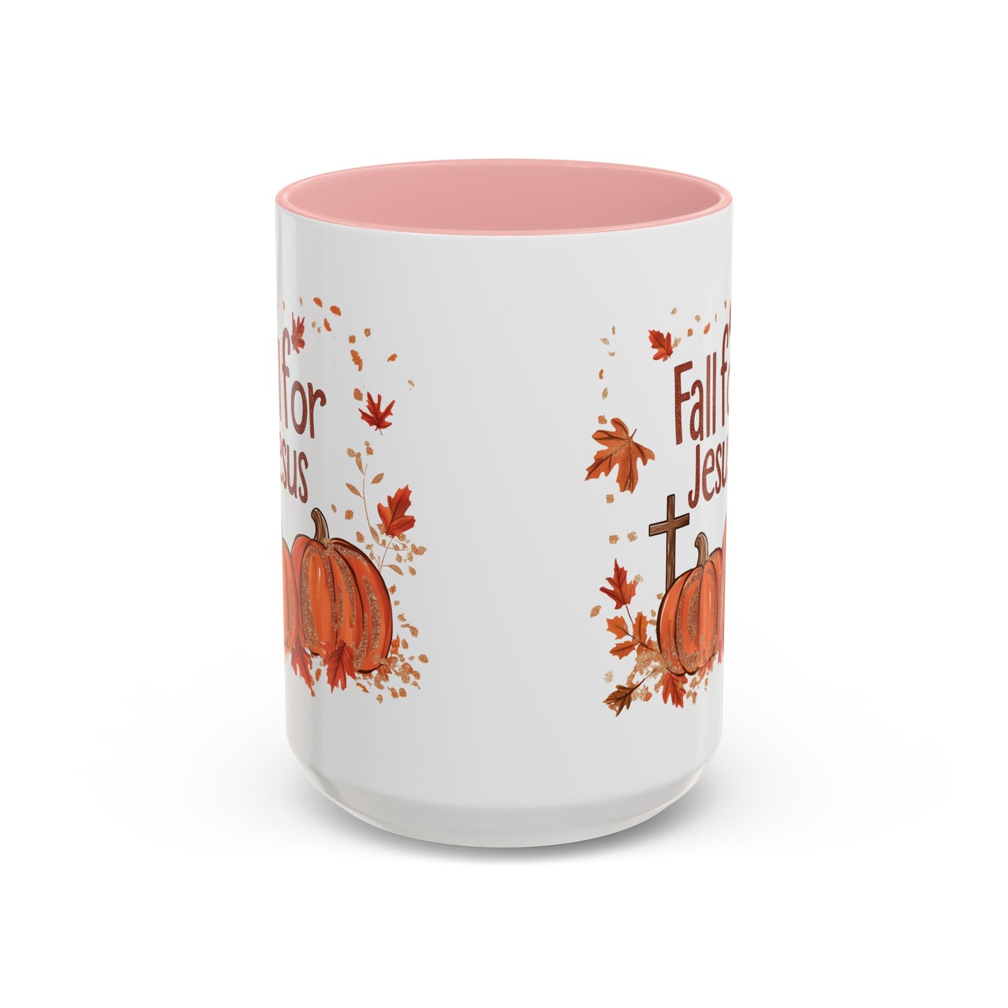 Fall for Jesus Ceramic Mug - Faith-Inspired Autumn Pumpkin Design - Perfect for Fall and Spiritual Reflection