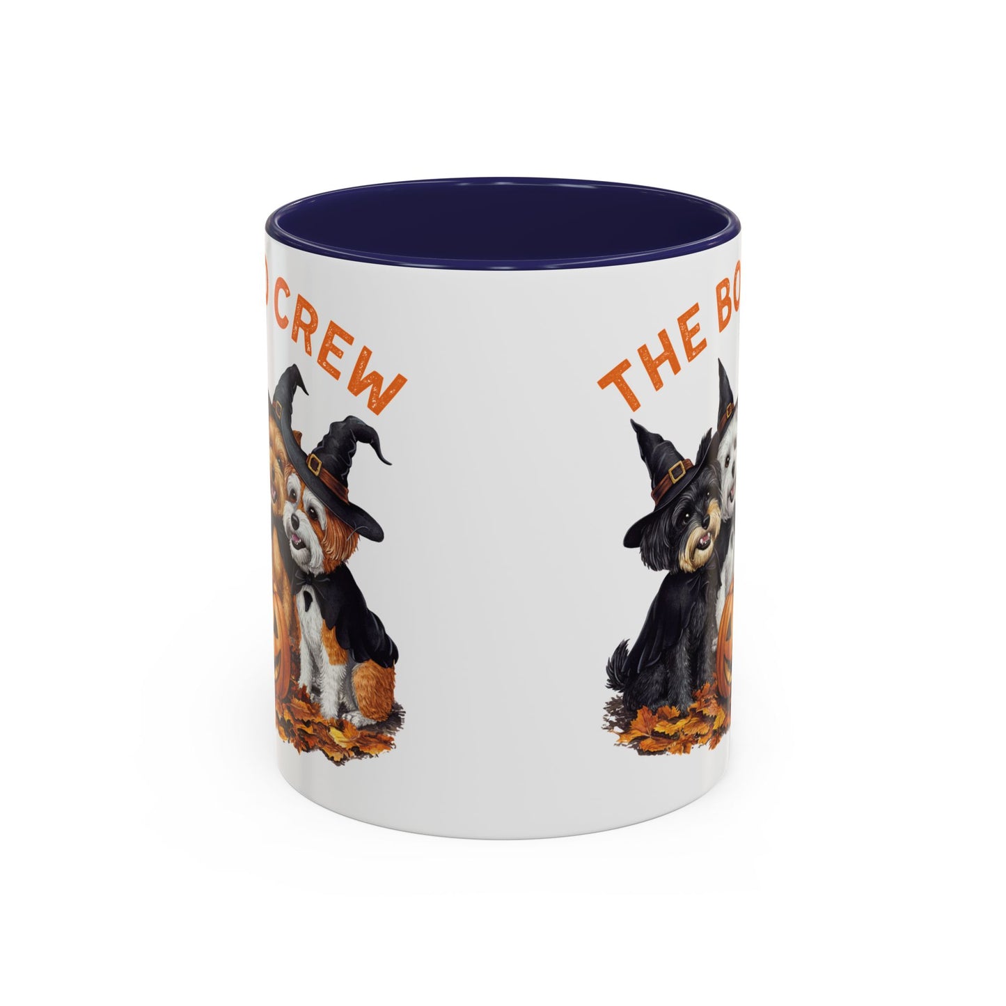 The Boo Crew Halloween Dog Mug | Adorable Dog Pack with Witch Hats | Spooky Fall Coffee Mug | Halloween Gift for Dog Lovers