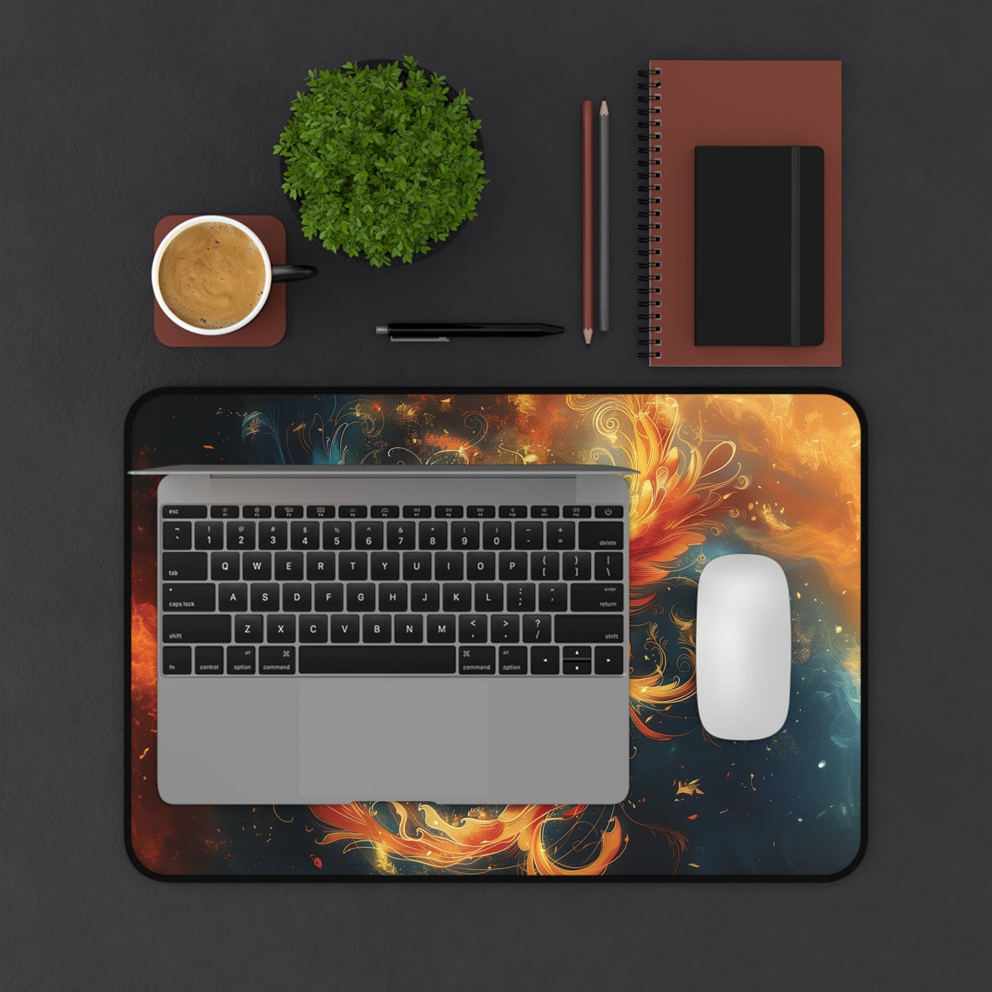 Phoenix Fire and Ice Mousepad, Gaming Mousepad, Large Mousepad, Keyboard Mouse Mat, Desk Pad for Work Game Home XL 3 Sizes