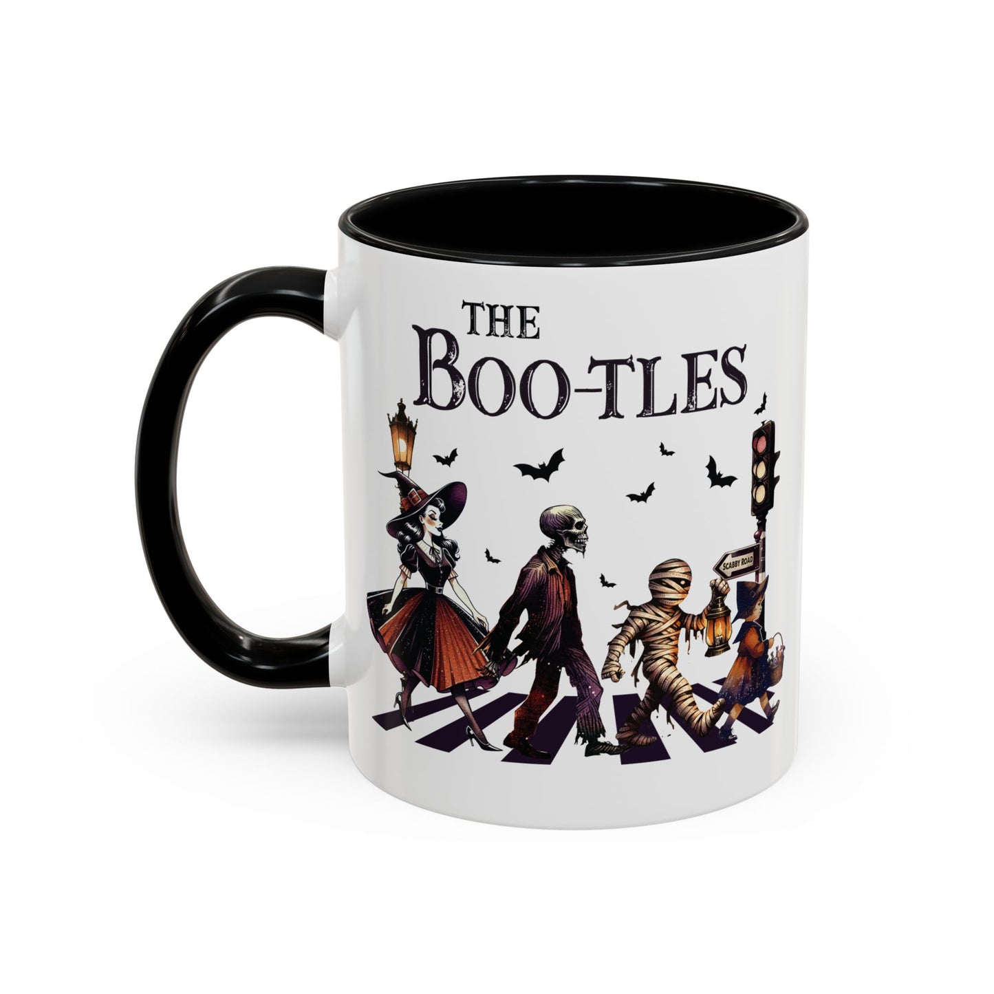 The BOO-tles Halloween Mug | 11oz and 15oz Ceramic Coffee Cup | Funny Halloween Music Design