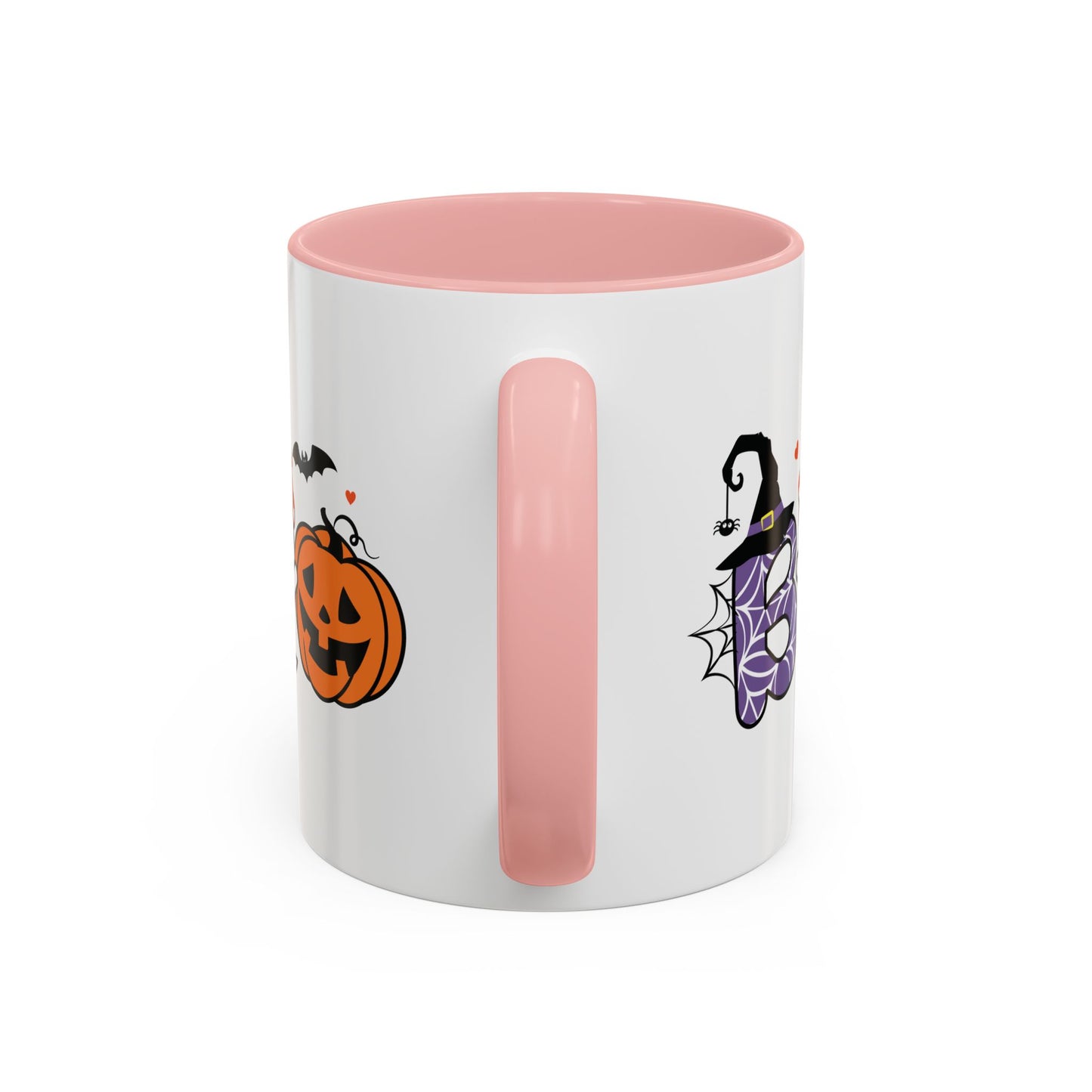 Cute Boo Halloween Mug | 11oz and 15oz Ceramic Coffee Cup | Adorable Ghost, Pumpkin and Witch Hat Design