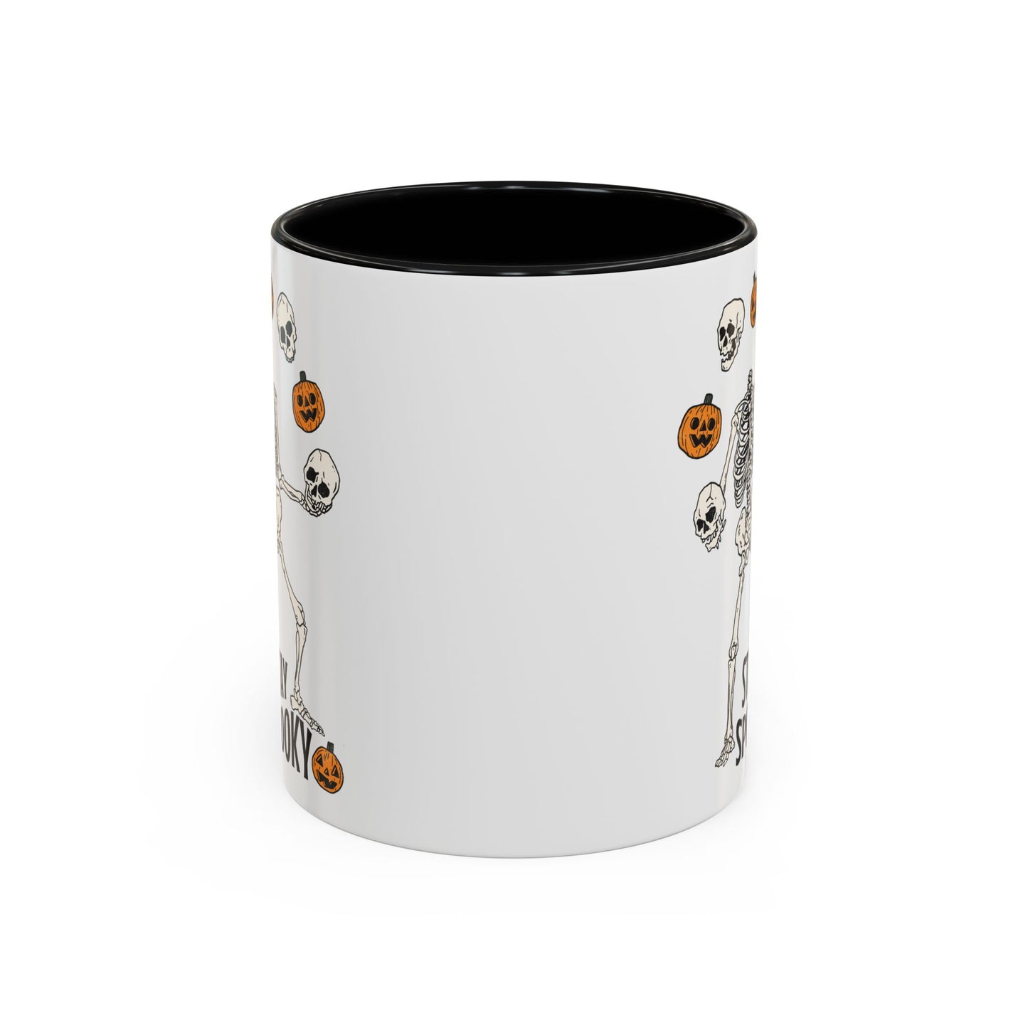 Stay Spooky Halloween Mug | Juggling Skeleton Design | Funny Halloween Coffee Mug | Fall Drinkware