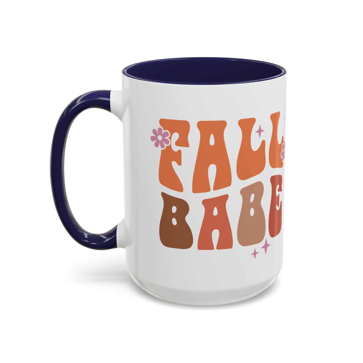 Fall Babe Ceramic Mug - 11oz/15oz Autumn Coffee Cup | Cozy Fall Gift | 5 Color Options | Retro Fall Design Mug