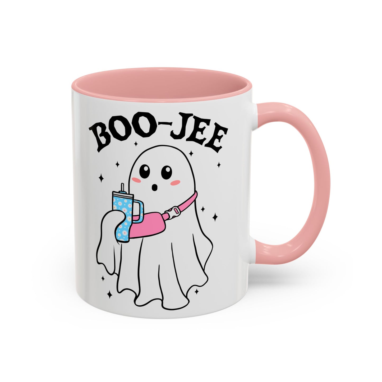 Boo-Jee Halloween Ghost Mug | 11oz and 15oz Ceramic Coffee Cup | Cute and Stylish Design