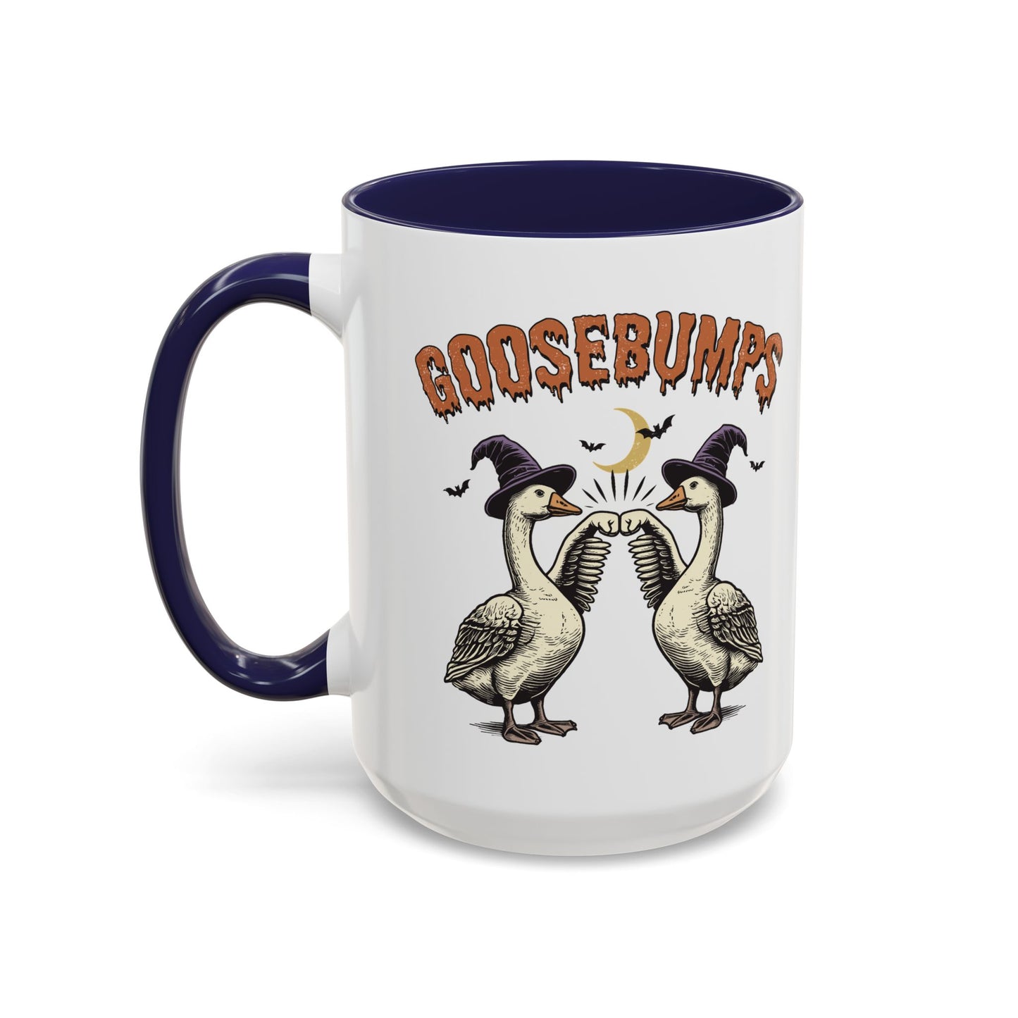 Goosebumps Halloween Mug | Funny Goose Coffee Mug | Spooky Season Farmhouse Mug | 11oz and 15oz Ceramic Mug