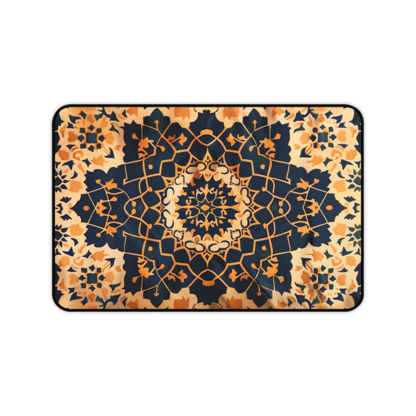 Mandala Pattern Computer Desk Mat | Geometric Mouse Pad | Anti-Slip Neoprene Desk Mat for Home Office | 3 Sizes Available