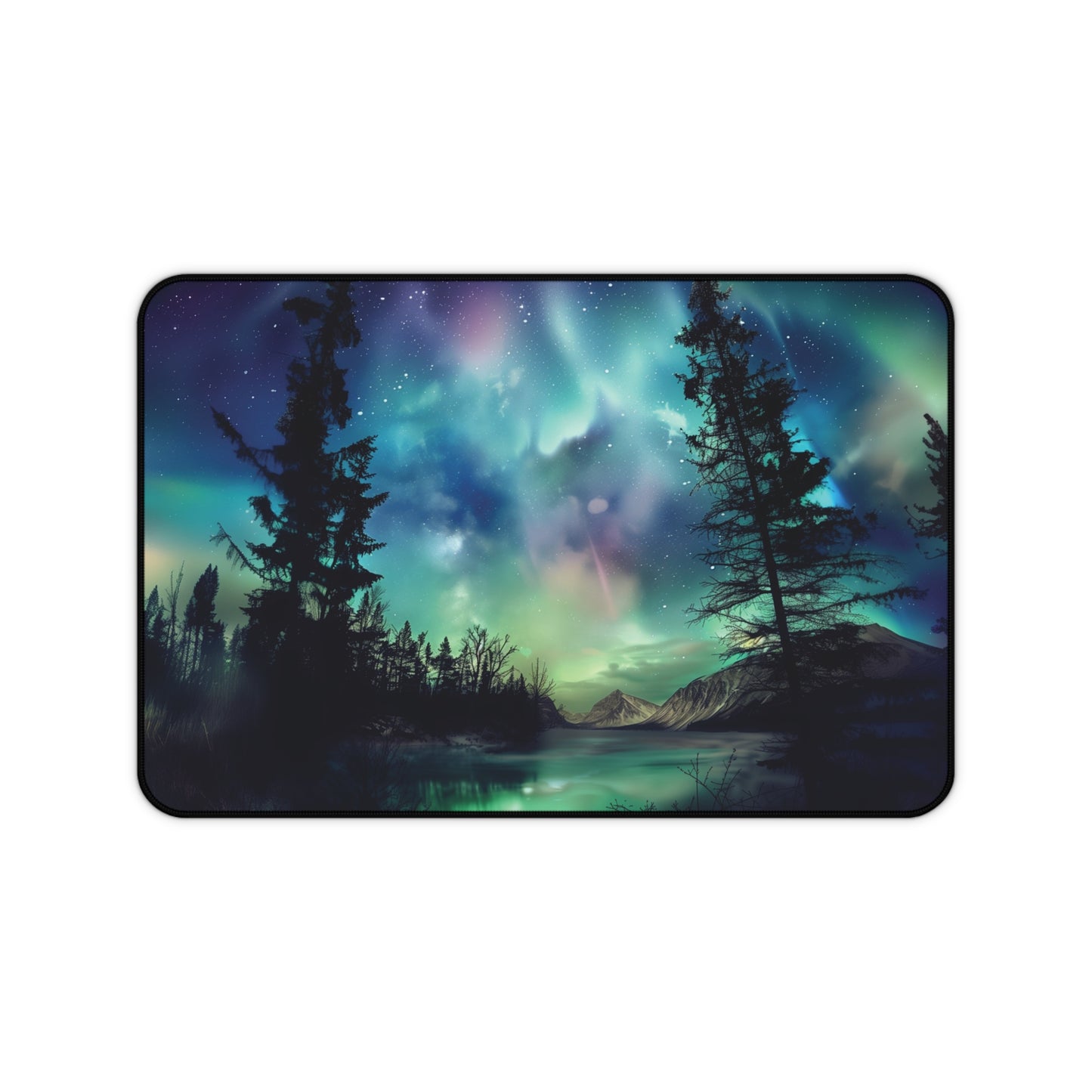 Northern Lights Desk Mat | Gaming Mouse Pad | Neoprene | Anti-Slip | 3 Sizes Available