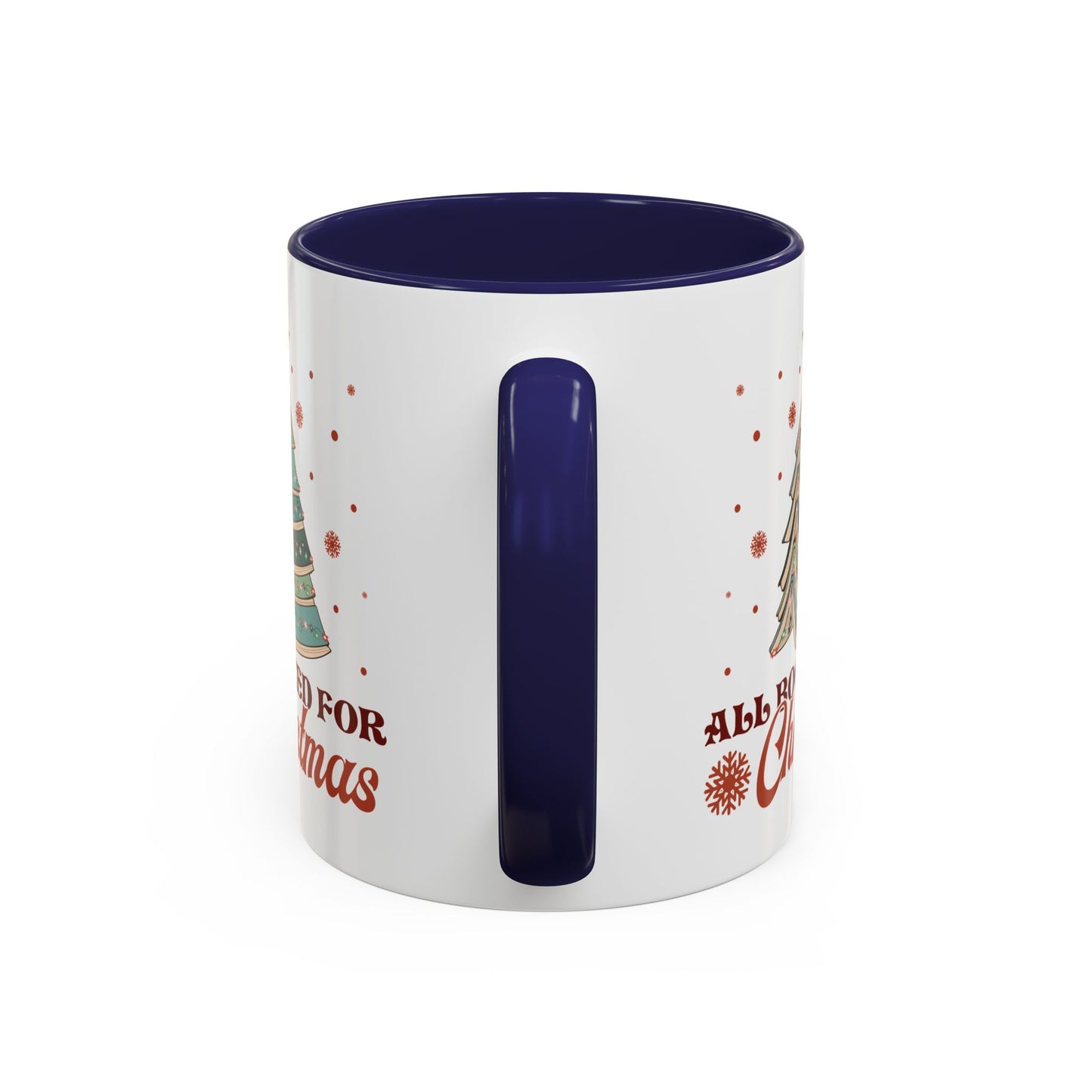 All Booked for Christmas Mug - Festive Book Lovers Christmas Tree Design - Perfect for Readers