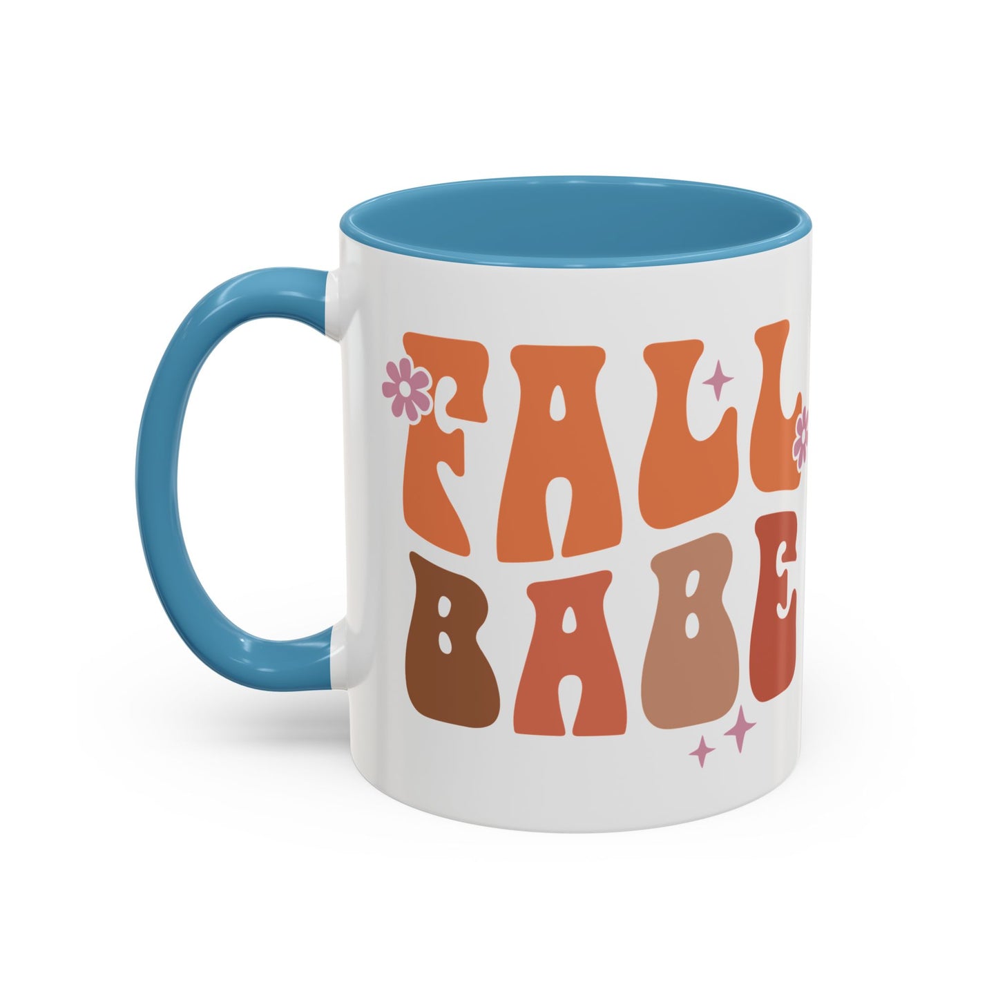 Fall Babe Ceramic Mug - 11oz/15oz Autumn Coffee Cup | Cozy Fall Gift | 5 Color Options | Retro Fall Design Mug