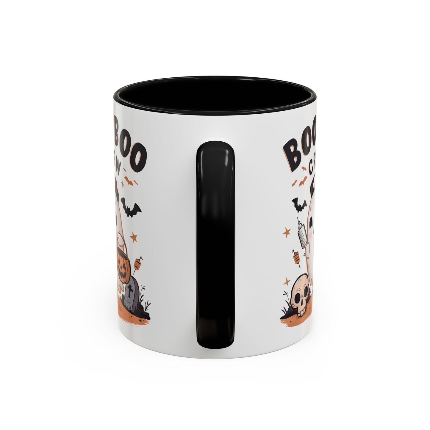 Boo Boo Crew Halloween Mug | Cute Ghost Nurse Design | 11oz and 15oz Ceramic Coffee Cup