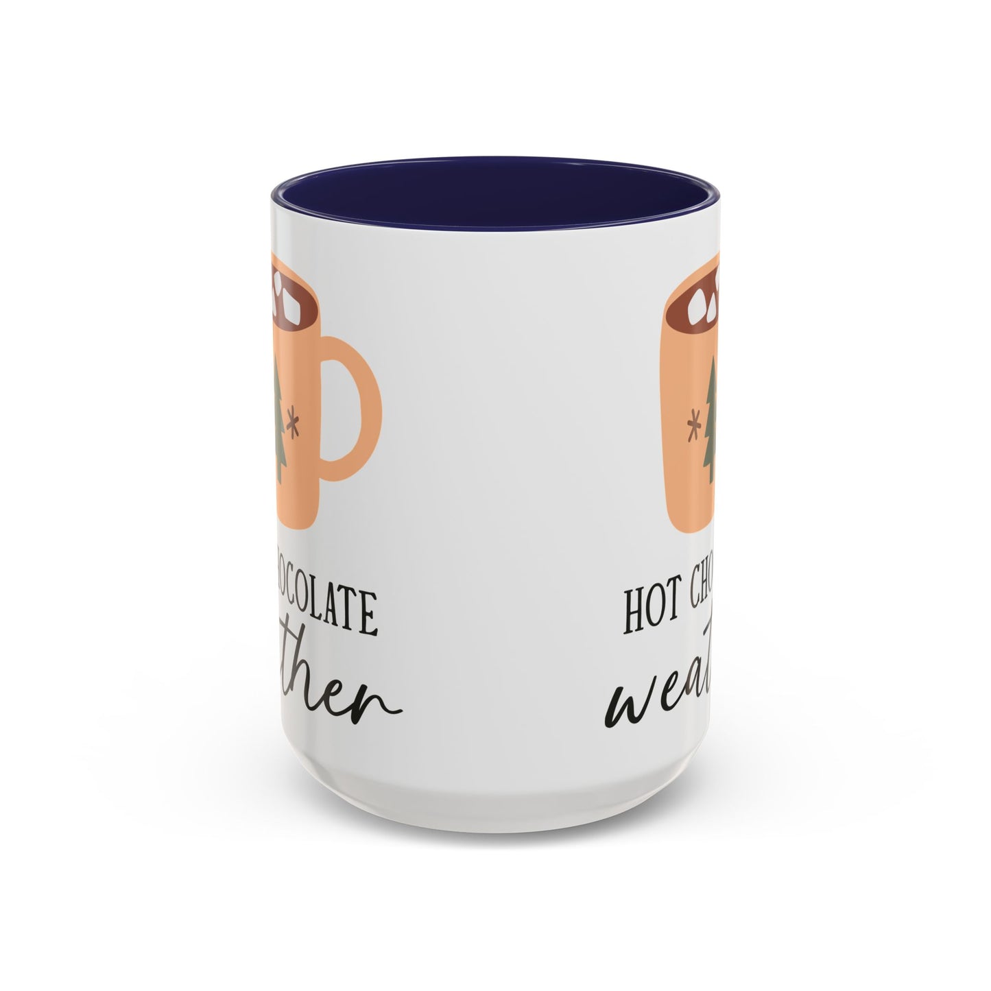 Hot Chocolate Weather Mug | Cozy Winter Drinkware | Minimalist Holiday Mug | Christmas Coffee Mug