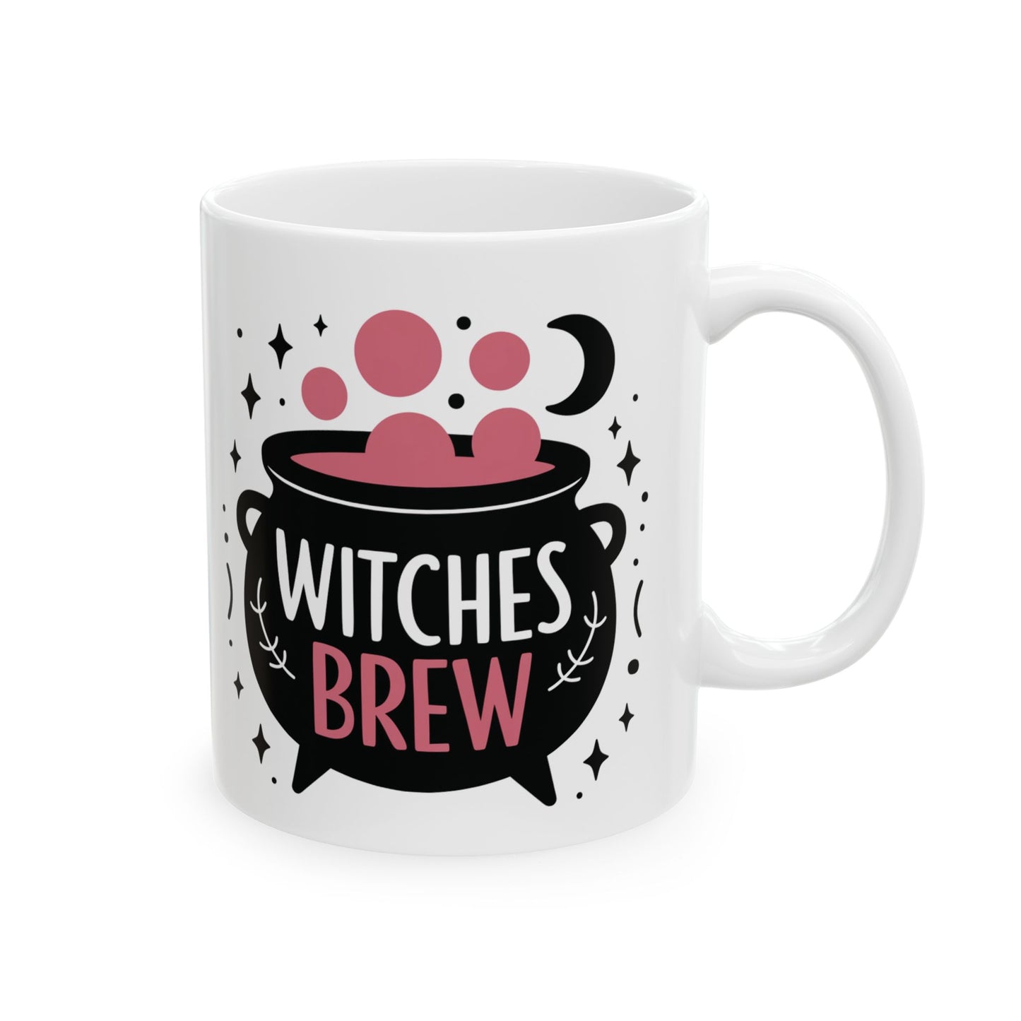 Witches Brew Ceramic Mug - Cute Halloween Cauldron Design - Perfect for Spooky Season