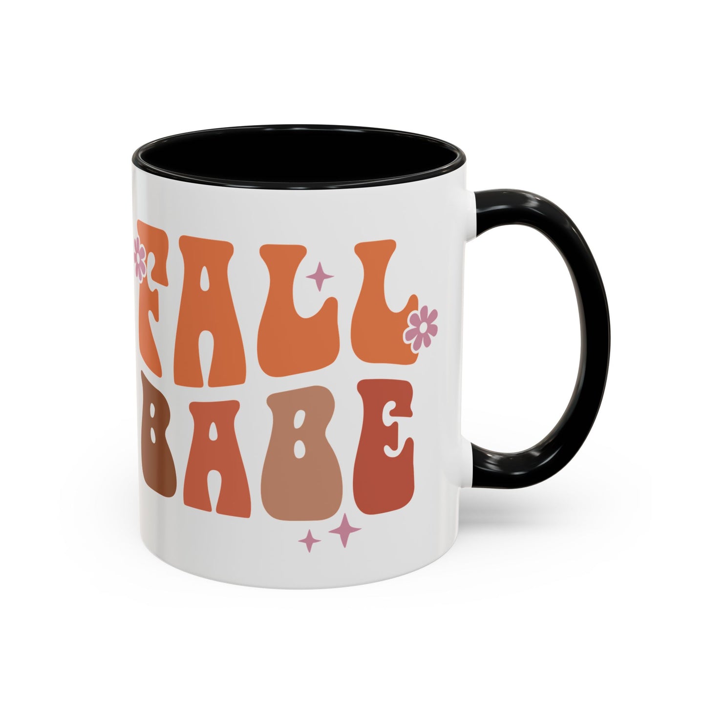 Fall Babe Ceramic Mug - 11oz/15oz Autumn Coffee Cup | Cozy Fall Gift | 5 Color Options | Retro Fall Design Mug