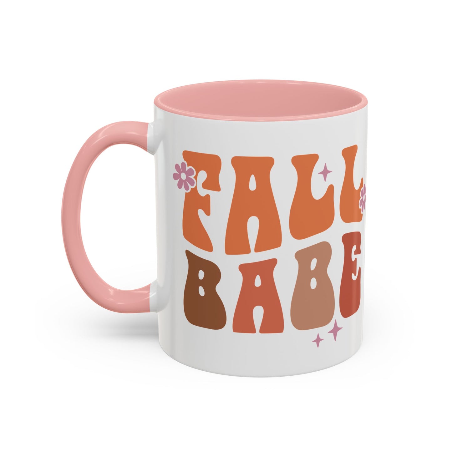 Fall Babe Ceramic Mug - 11oz/15oz Autumn Coffee Cup | Cozy Fall Gift | 5 Color Options | Retro Fall Design Mug