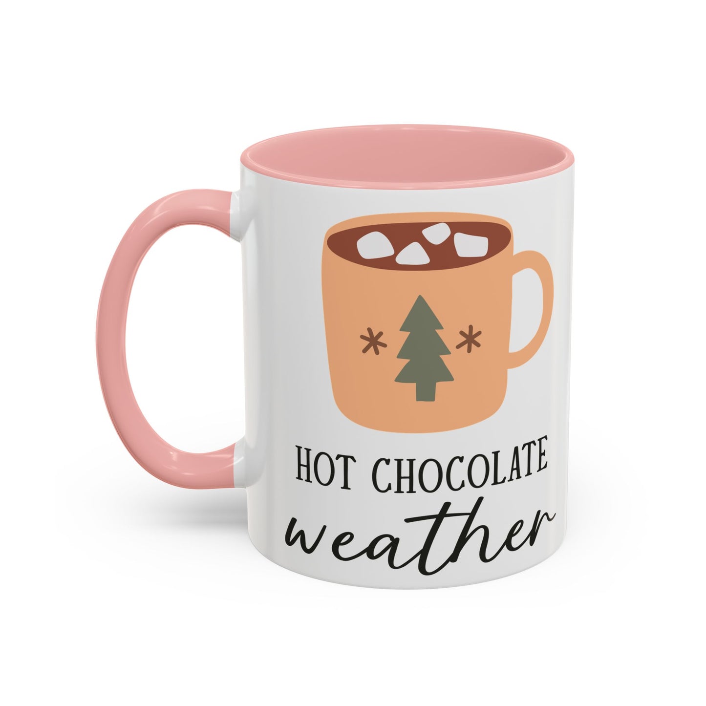 Hot Chocolate Weather Mug | Cozy Winter Drinkware | Minimalist Holiday Mug | Christmas Coffee Mug