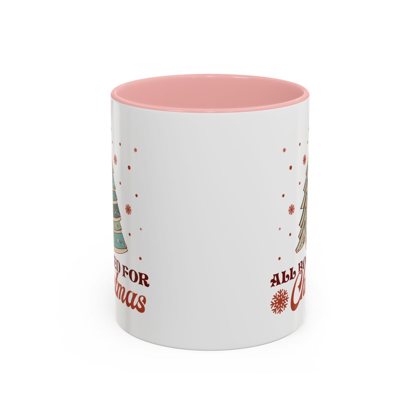 All Booked for Christmas Mug - Festive Book Lovers Christmas Tree Design - Perfect for Readers