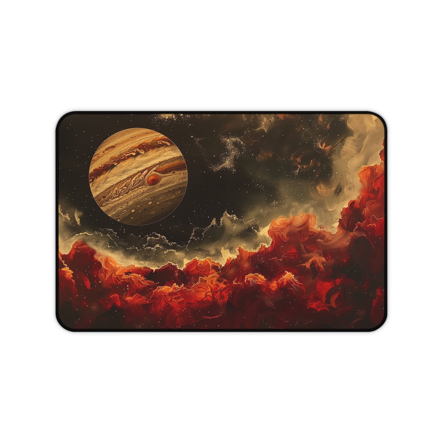 Jupiter Planet Computer Desk Mat | Cosmic Mouse Pad | Anti-Slip Neoprene Desk Mat for Home Office | 3 Sizes Available