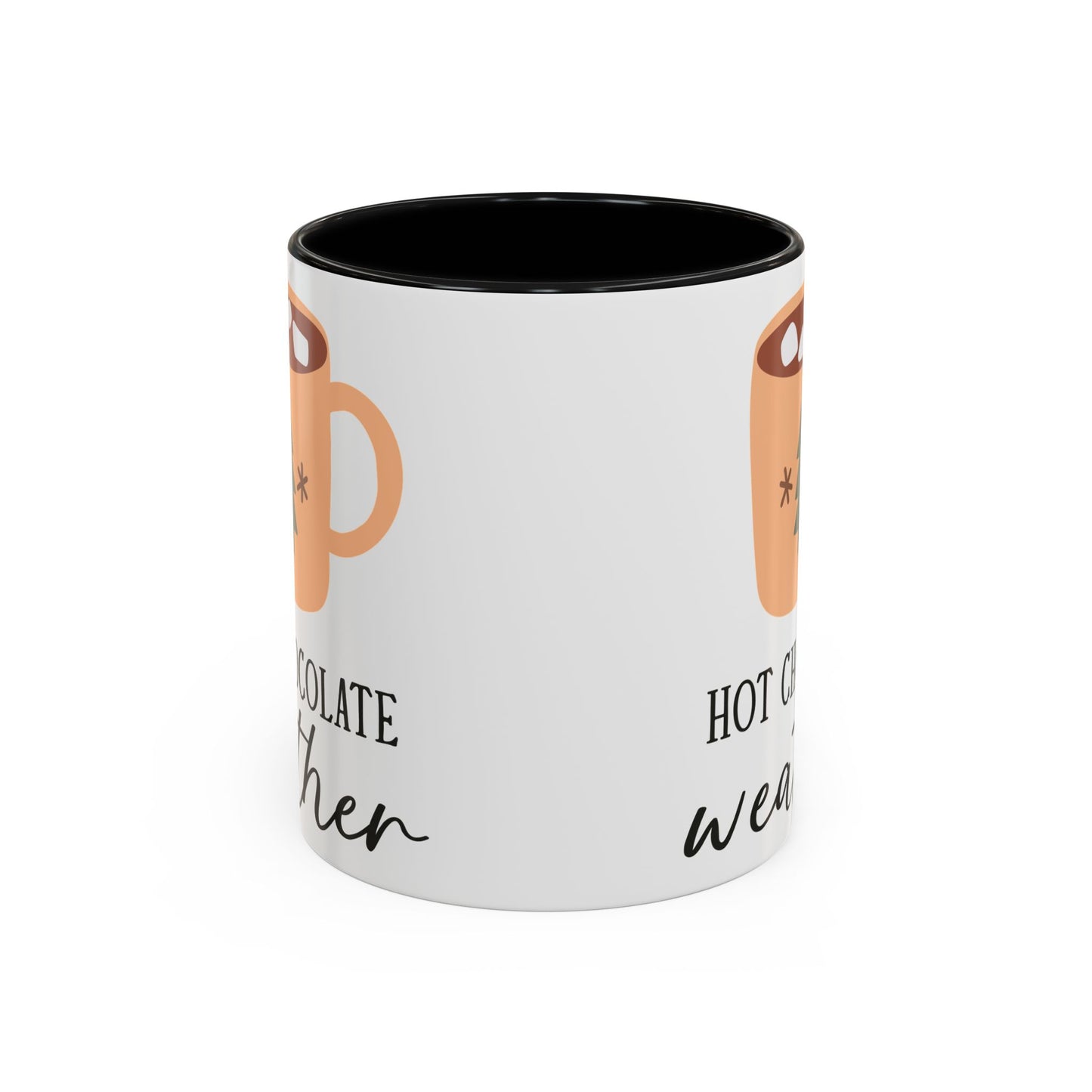 Hot Chocolate Weather Mug | Cozy Winter Drinkware | Minimalist Holiday Mug | Christmas Coffee Mug