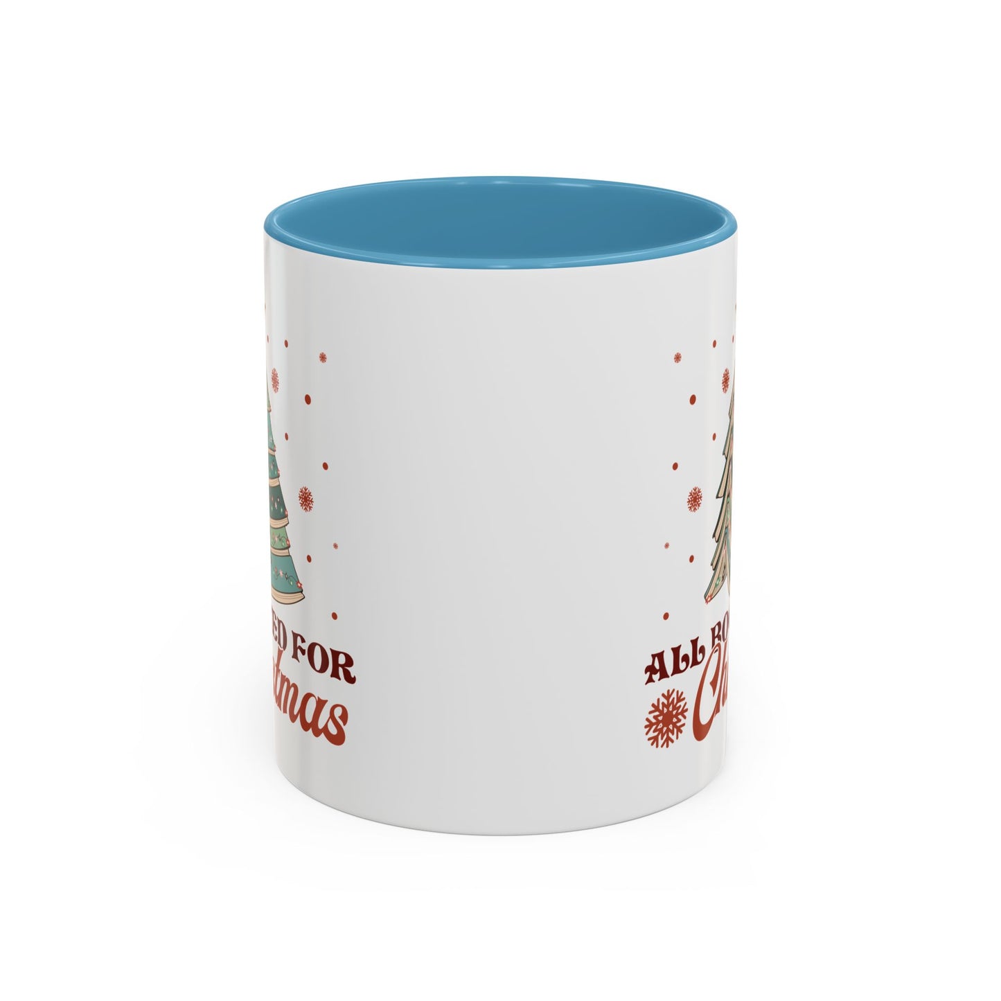 All Booked for Christmas Mug - Festive Book Lovers Christmas Tree Design - Perfect for Readers