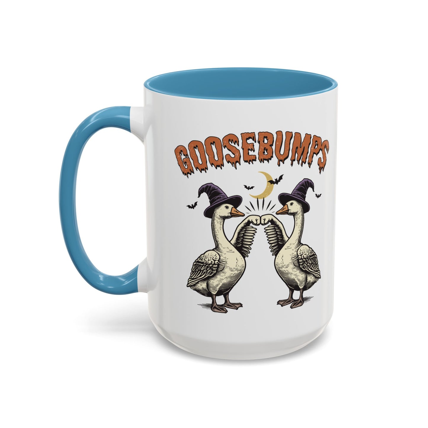 Goosebumps Halloween Mug | Funny Goose Coffee Mug | Spooky Season Farmhouse Mug | 11oz and 15oz Ceramic Mug