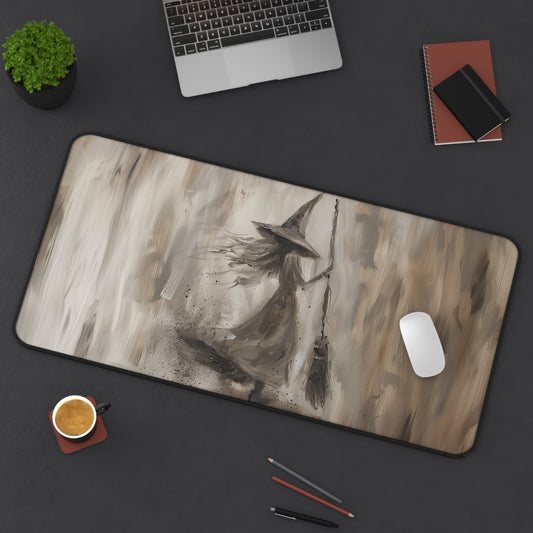 Witch Art Desk Mat | Gaming Mouse Pad | Neoprene | Anti-Slip | 3 Sizes Available